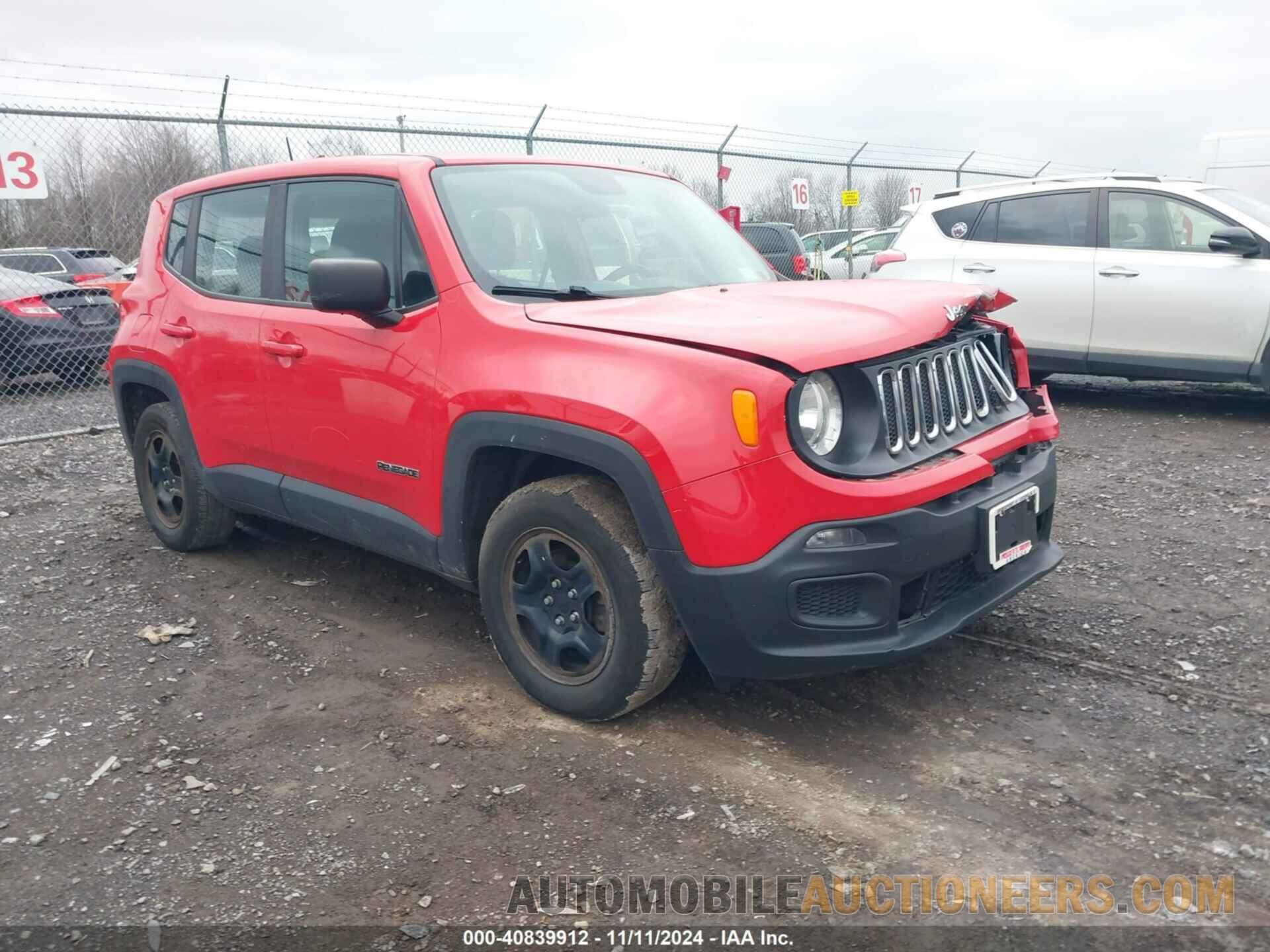 ZACCJAAB0HPF88214 JEEP RENEGADE 2017