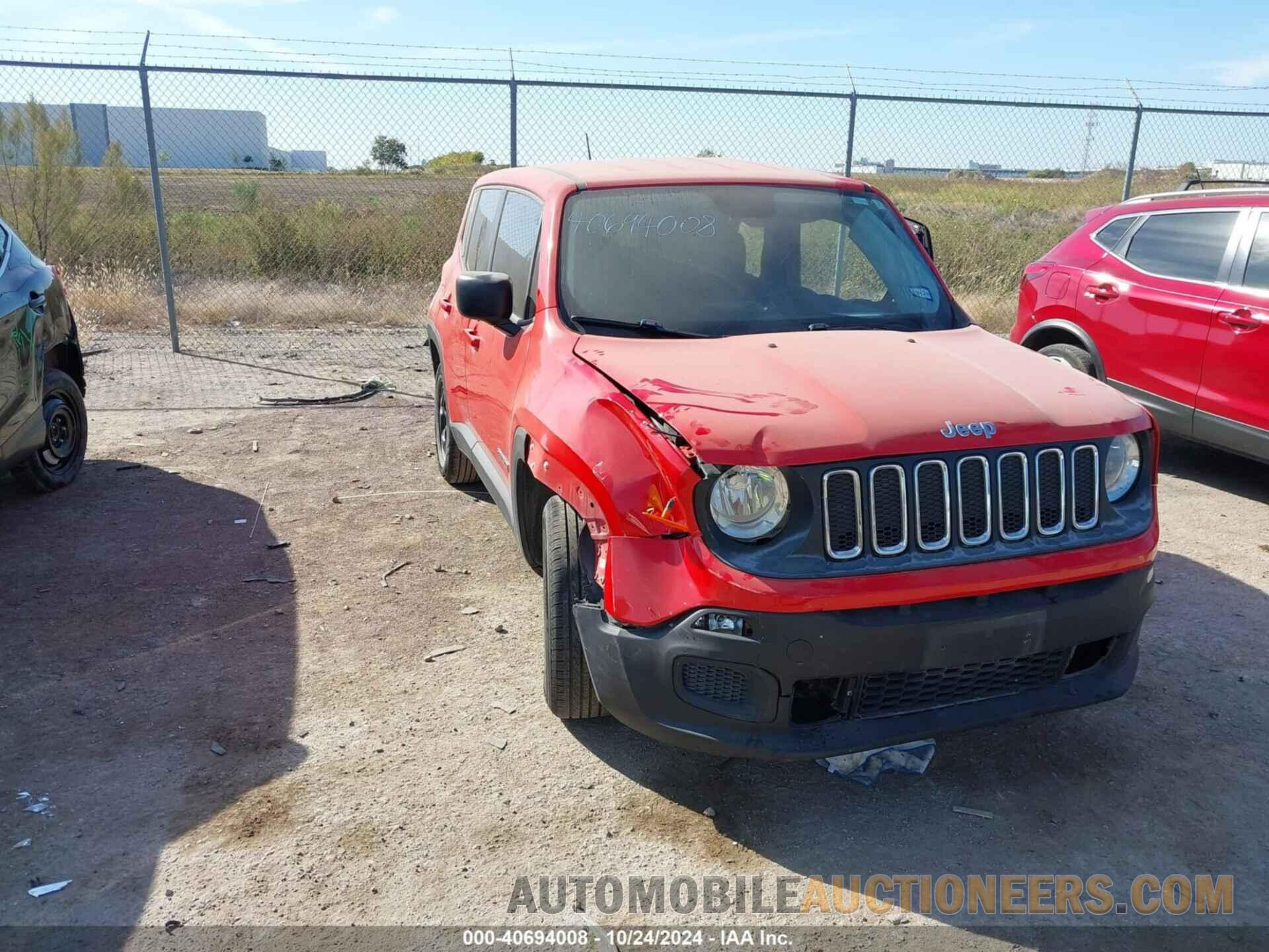 ZACCJAAB0HPG16710 JEEP RENEGADE 2017