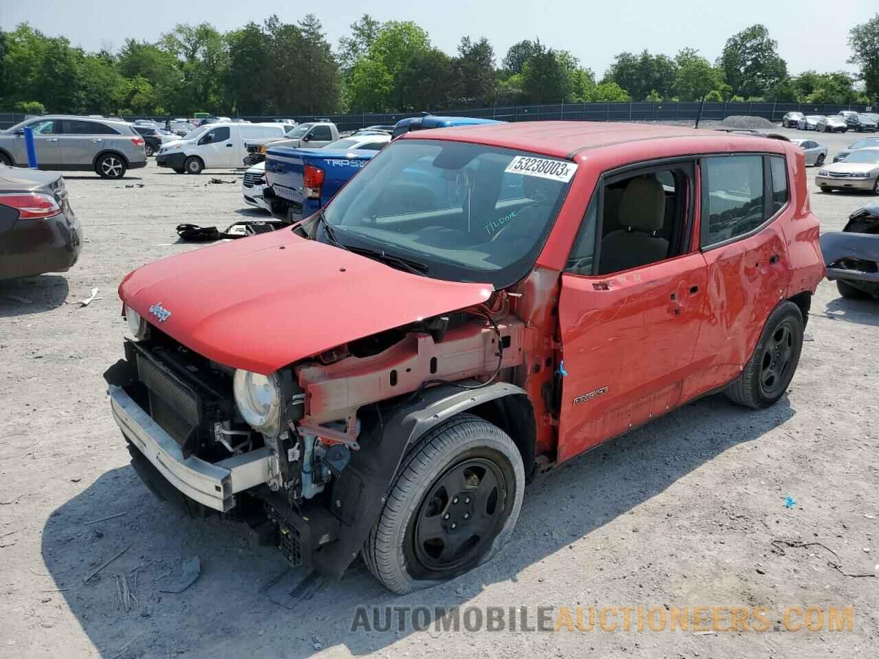 ZACCJAAB4JPG96101 JEEP RENEGADE 2018