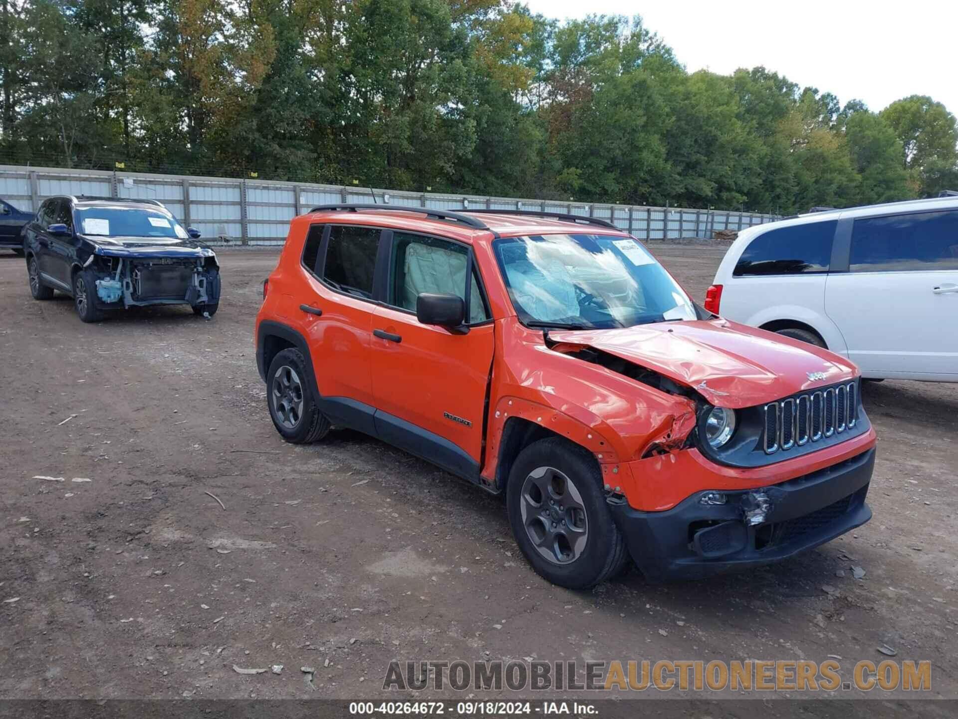 ZACCJAAB5HPF18868 JEEP RENEGADE 2017