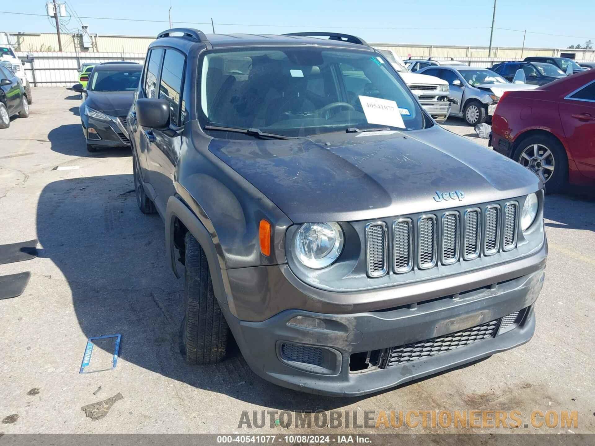 ZACCJAAB9HPG05222 JEEP RENEGADE 2017