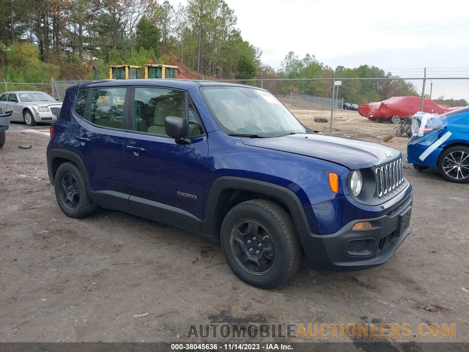 ZACCJAABXJPG89539 JEEP RENEGADE 2018