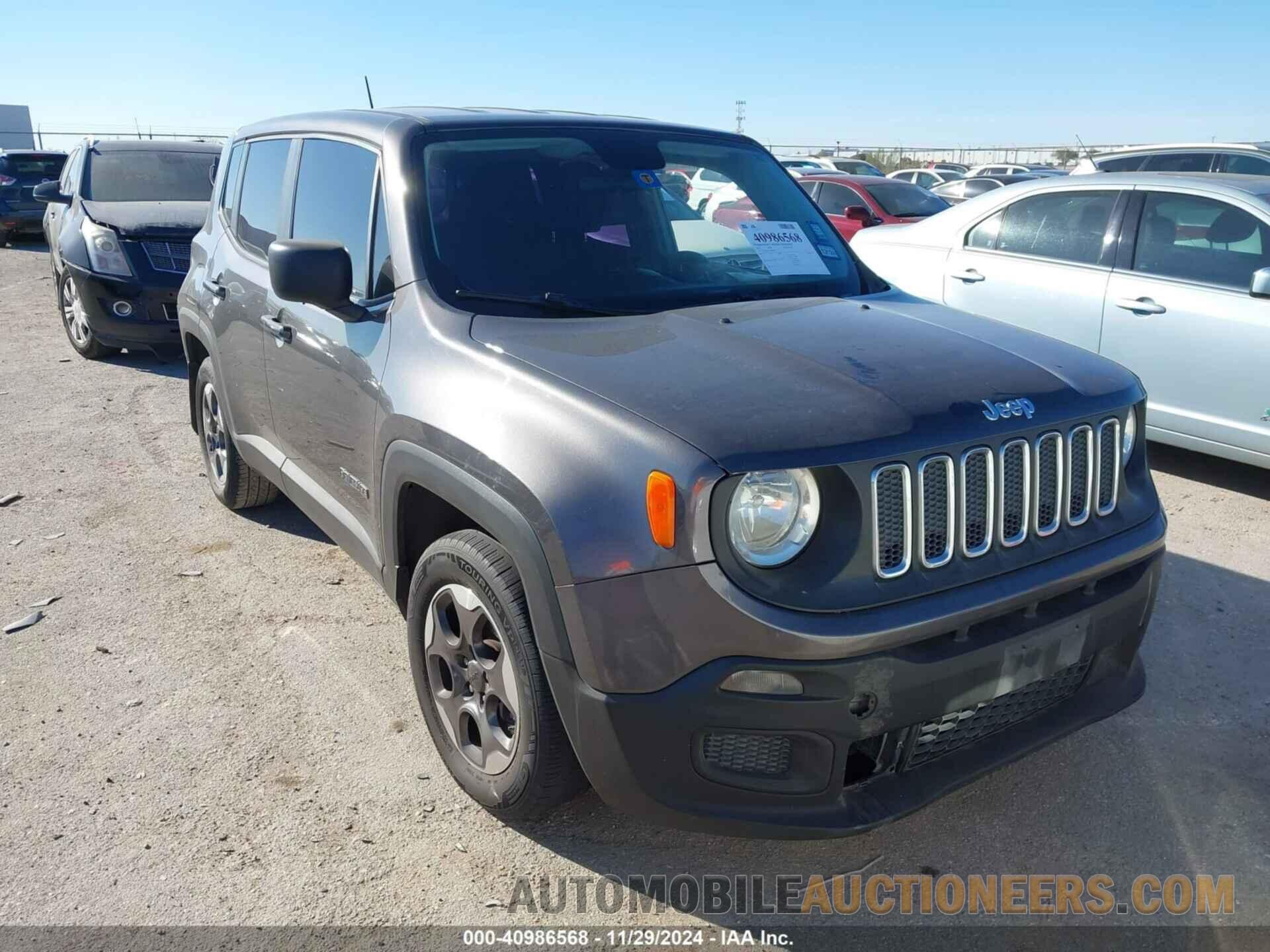 ZACCJAAT5GPD42167 JEEP RENEGADE 2016