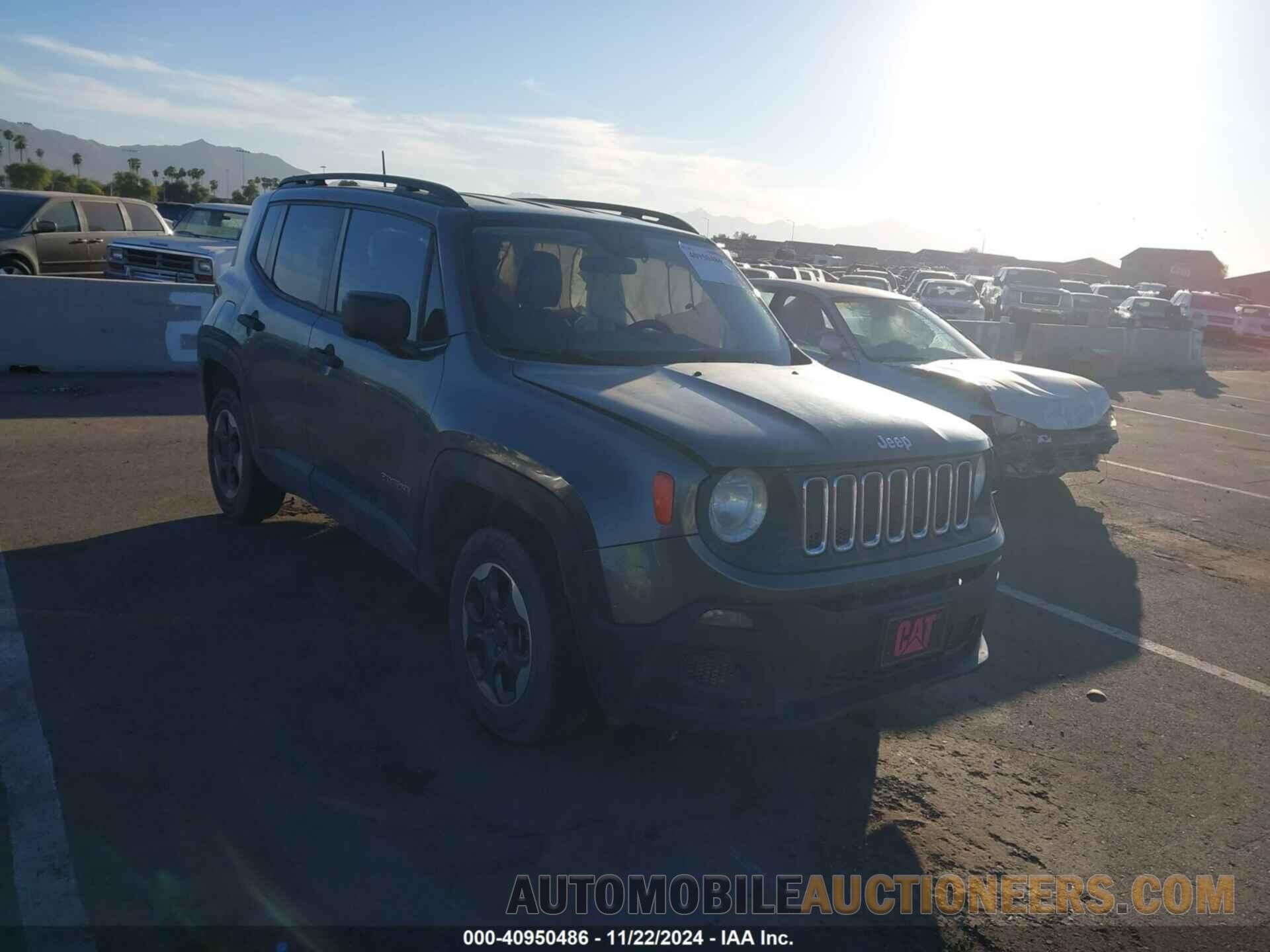 ZACCJAAW7GPE32706 JEEP RENEGADE 2016