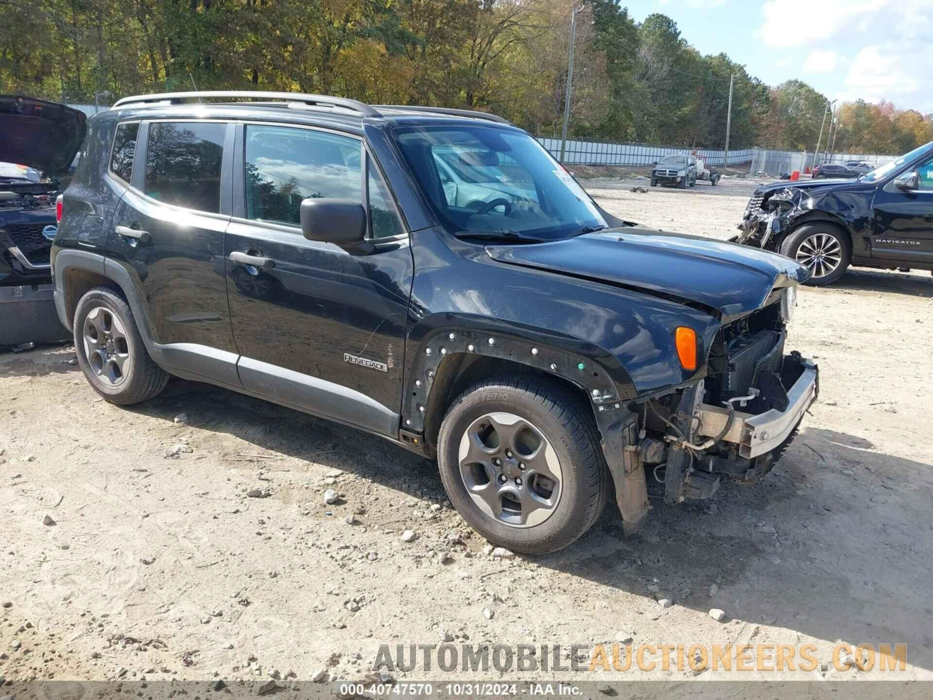 ZACCJAAWXGPD65390 JEEP RENEGADE 2016