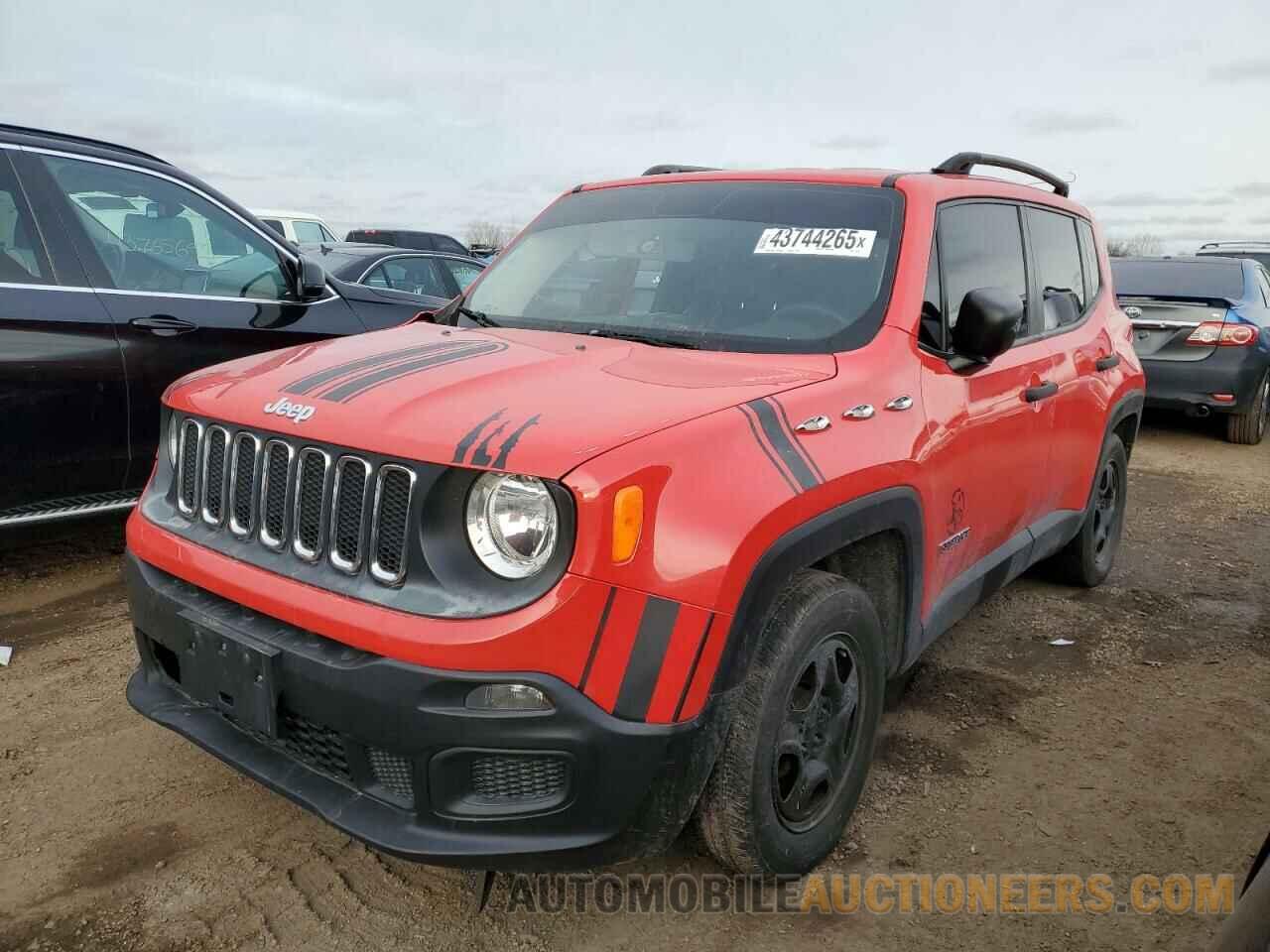 ZACCJAAWXGPE36748 JEEP RENEGADE 2016