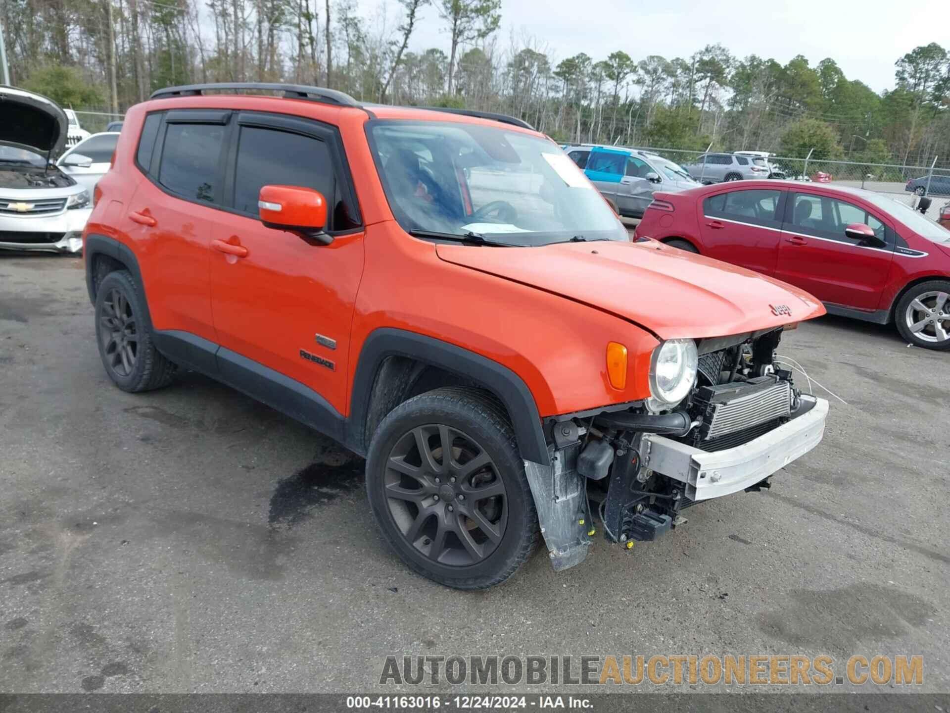 ZACCJABT2GPE31418 JEEP RENEGADE 2016