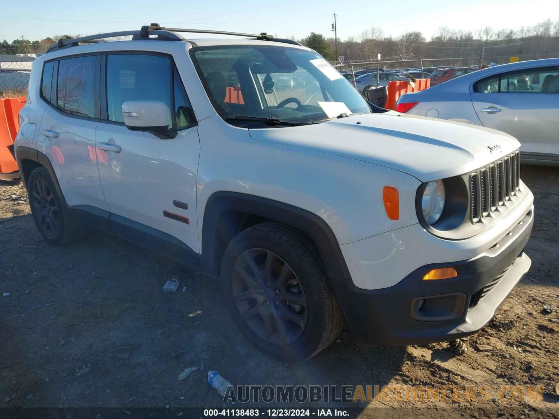 ZACCJABT6GPC65100 JEEP RENEGADE 2016