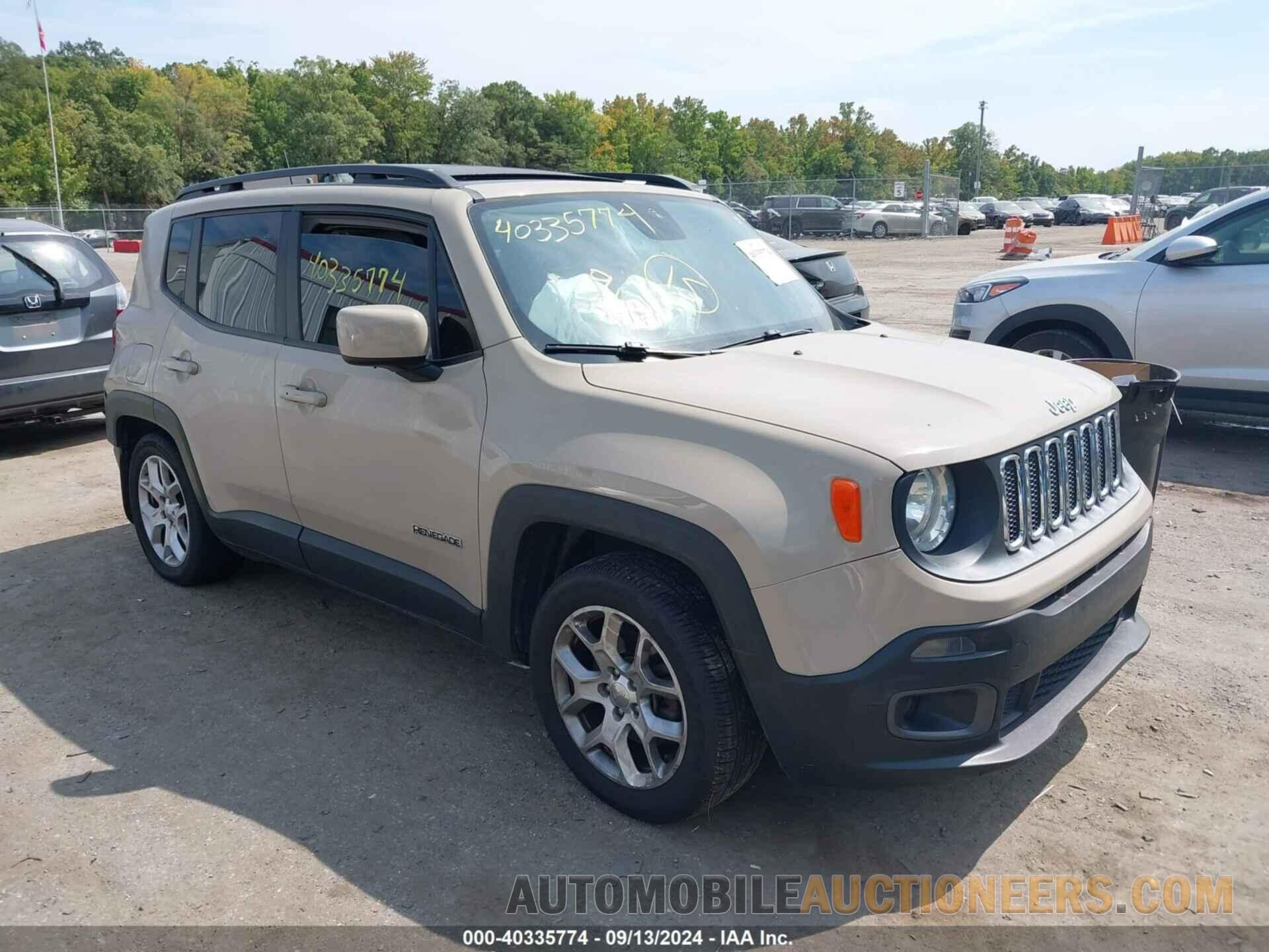 ZACCJABT7FPC33965 JEEP RENEGADE 2015