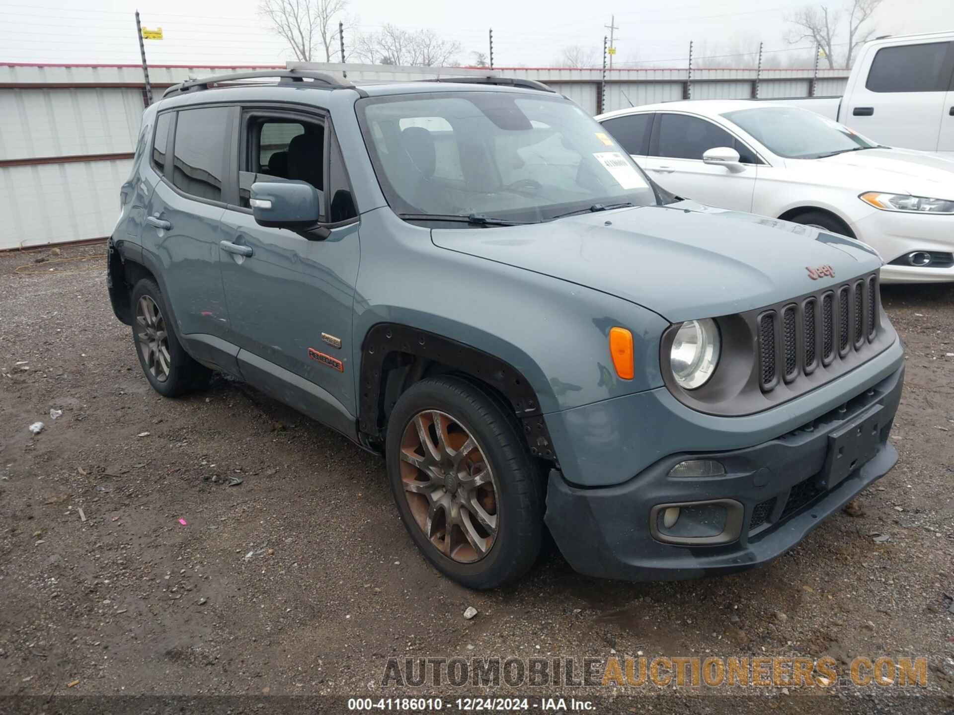 ZACCJABT9GPD55762 JEEP RENEGADE 2016