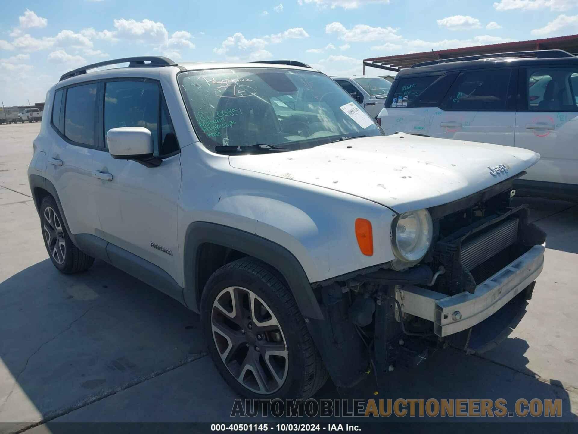 ZACCJABTXGPC57632 JEEP RENEGADE 2016