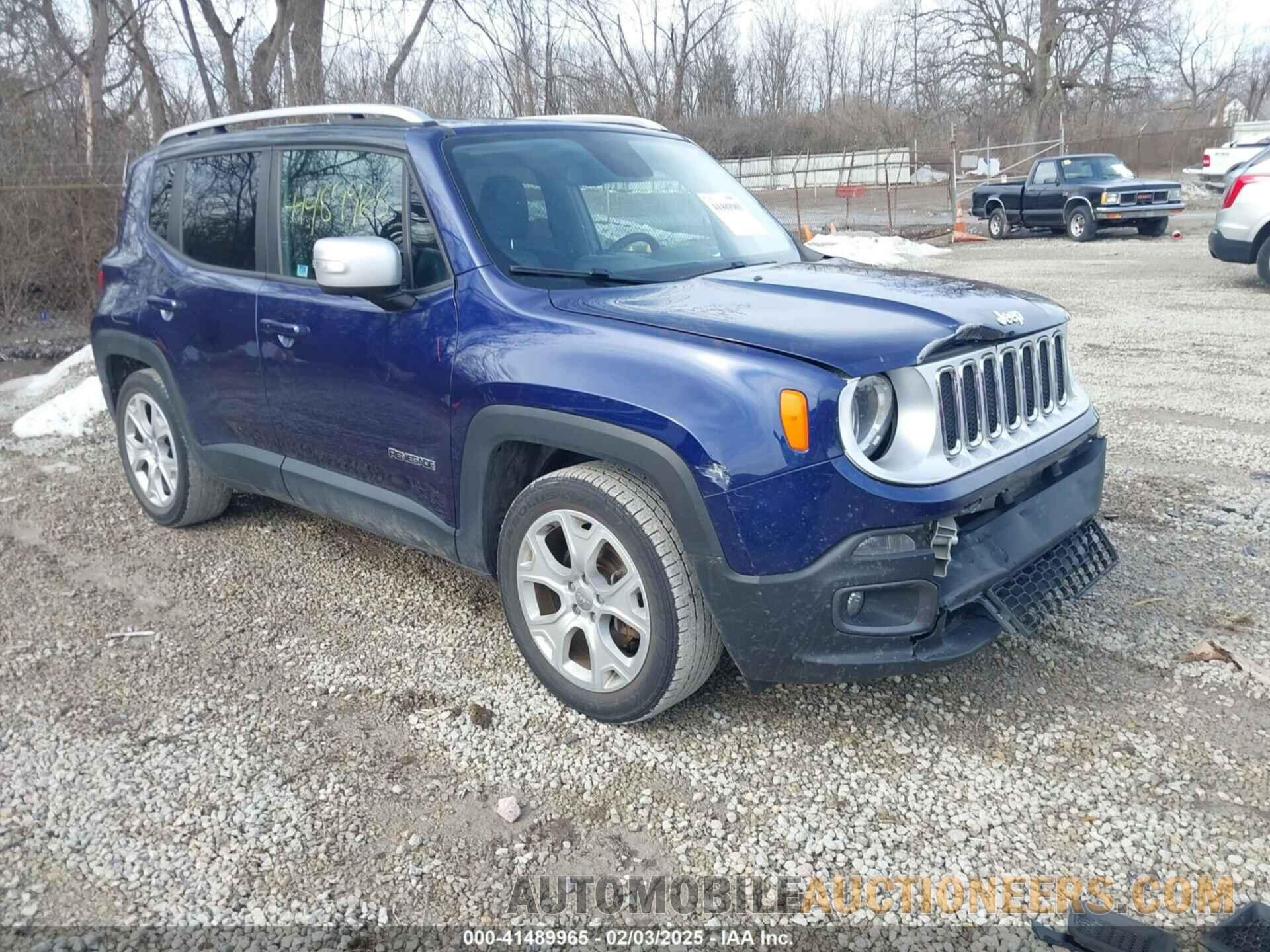 ZACCJADT4GPC58062 JEEP RENEGADE 2016