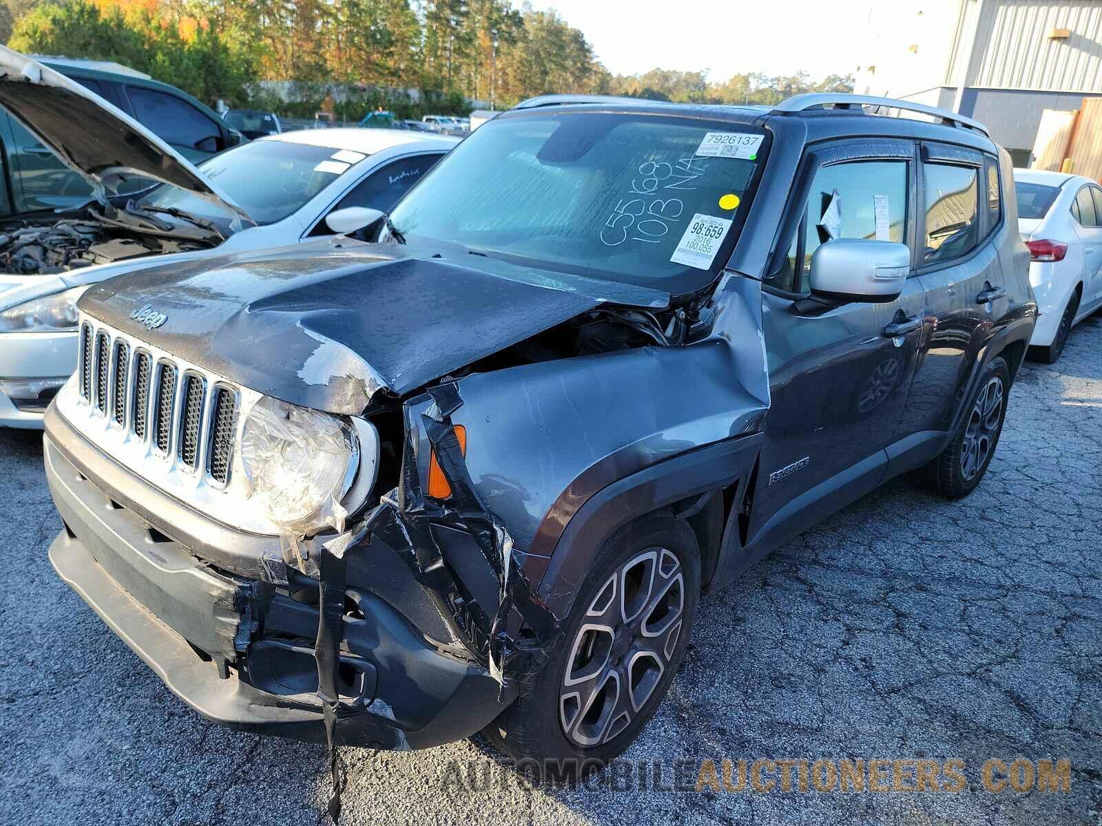 ZACCJADT5GPC55168 Jeep Renegade 2016