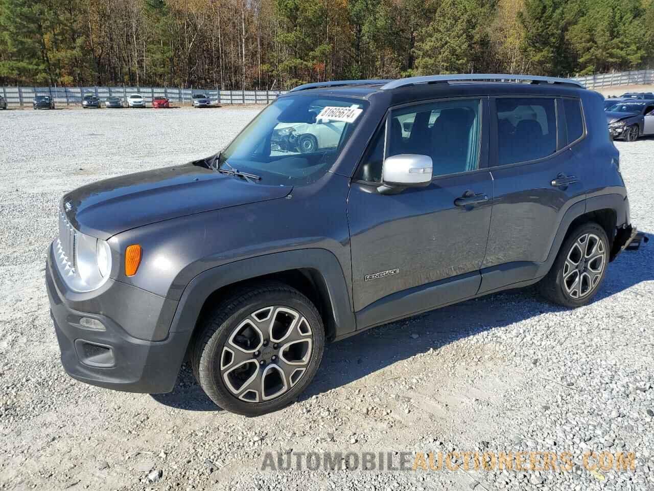 ZACCJADT5GPE01729 JEEP RENEGADE 2016