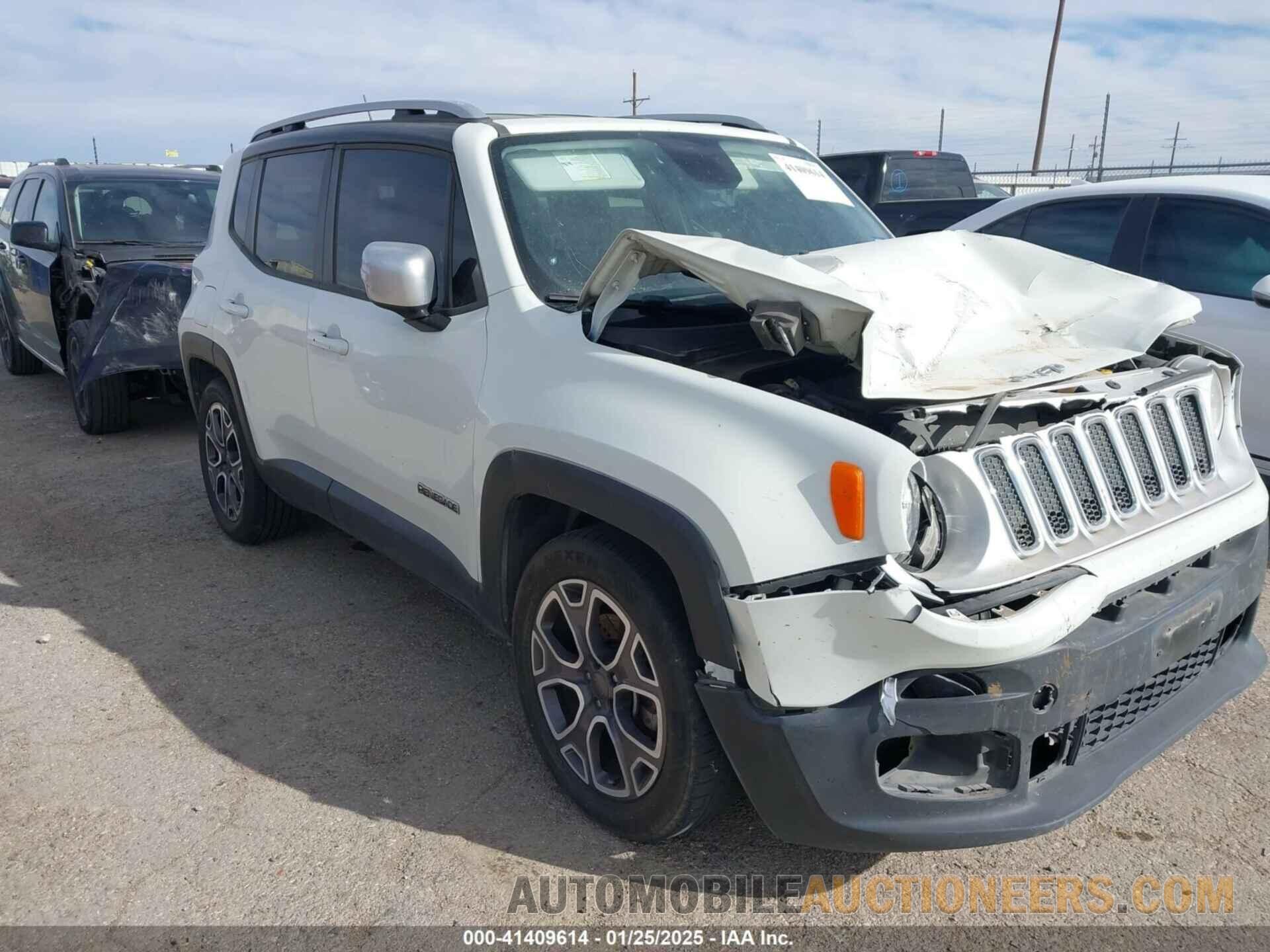 ZACCJADT6GPC88812 JEEP RENEGADE 2016