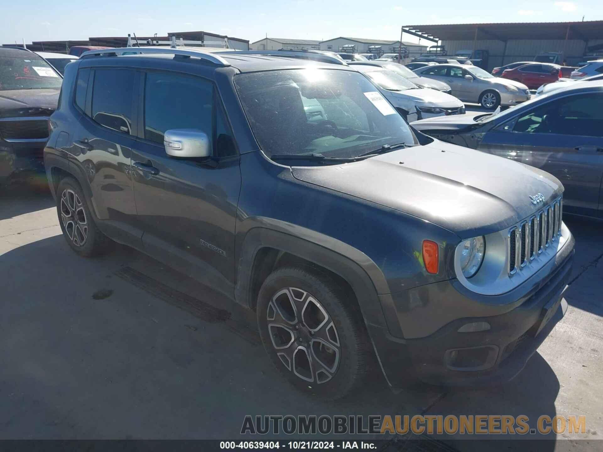 ZACCJADT8GPE35213 JEEP RENEGADE 2016