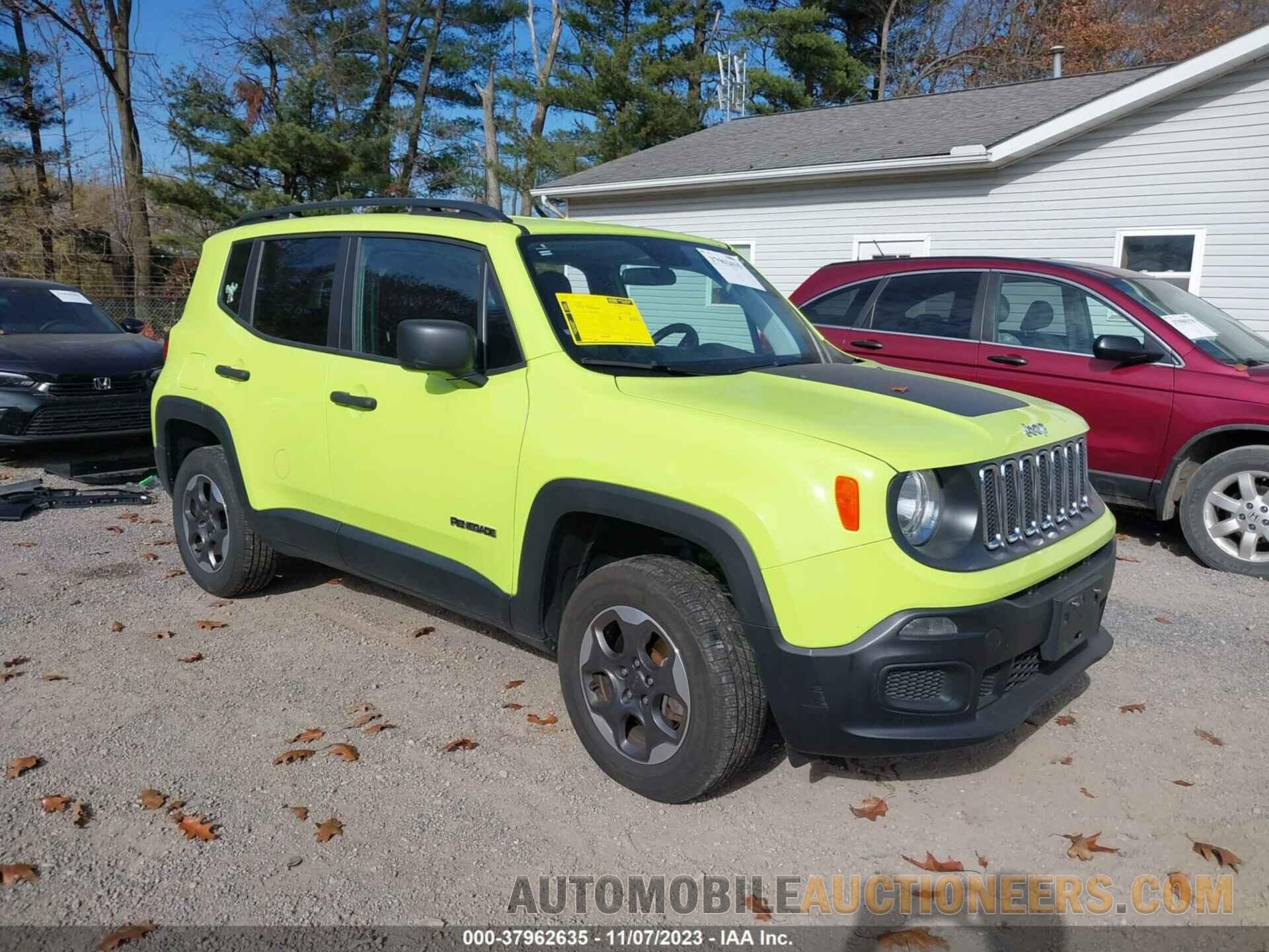 ZACCJBAB4JPG80941 JEEP RENEGADE 2018