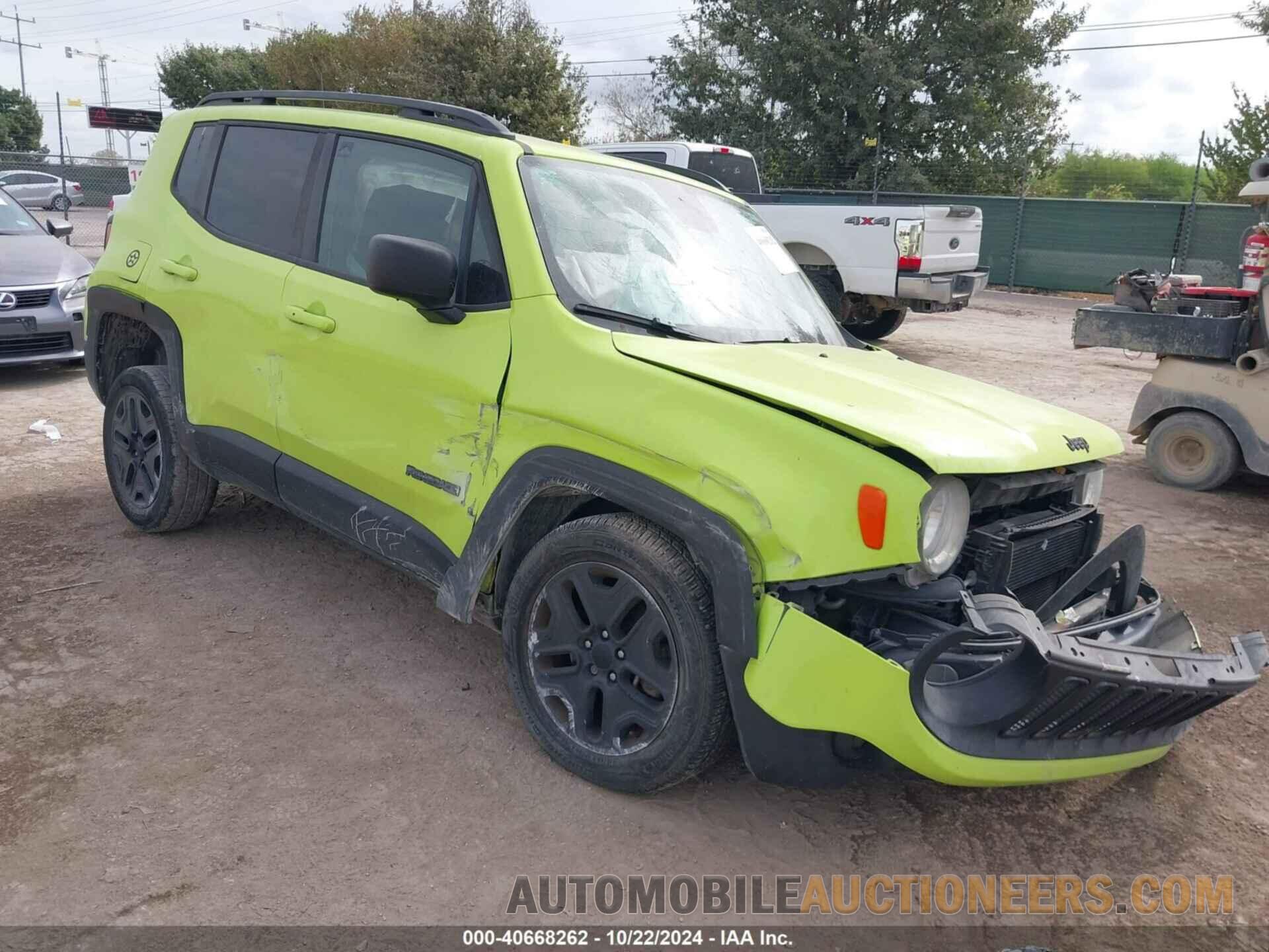 ZACCJBAB4JPH35307 JEEP RENEGADE 2018