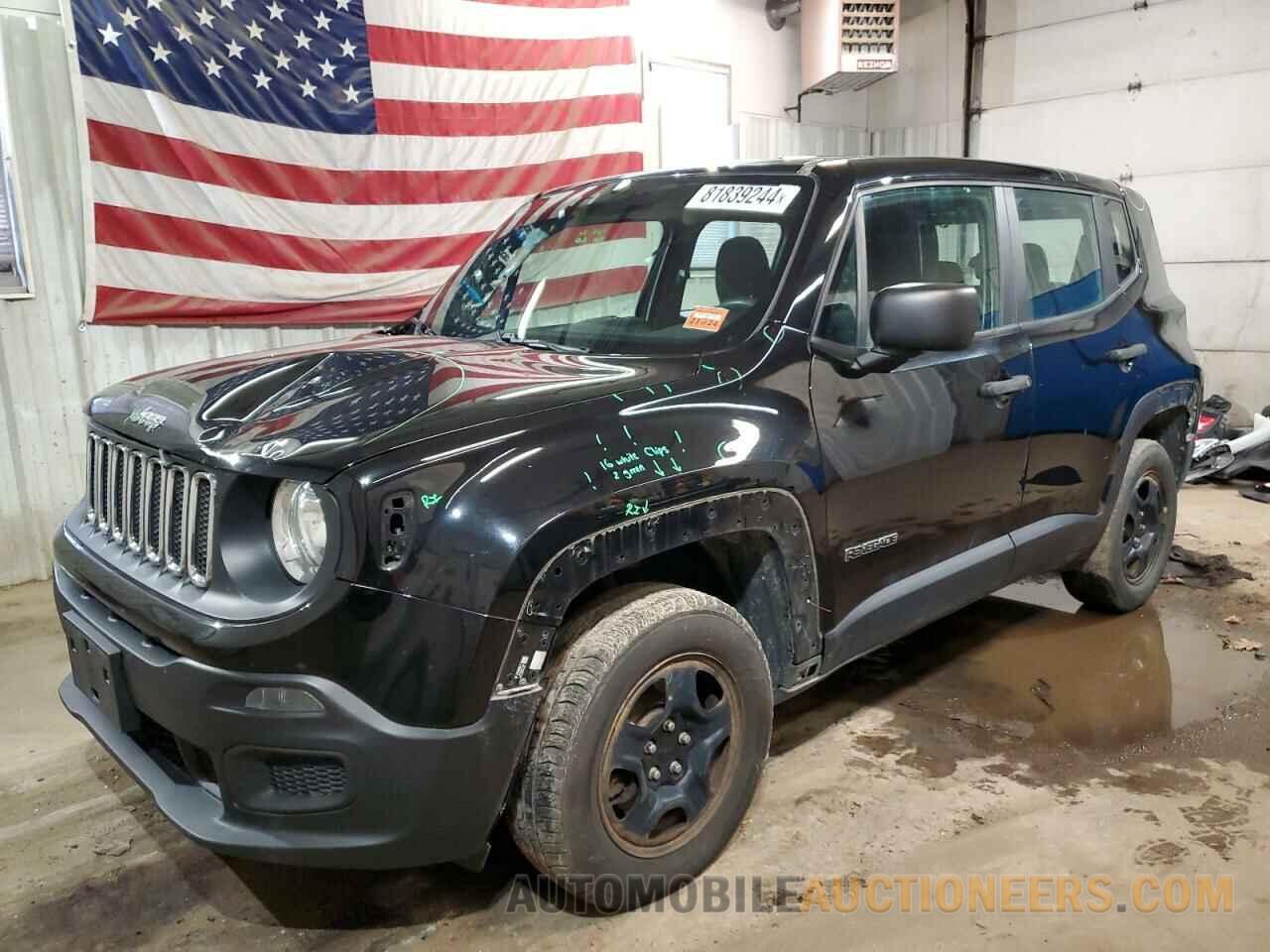 ZACCJBAB6HPG14658 JEEP RENEGADE 2017