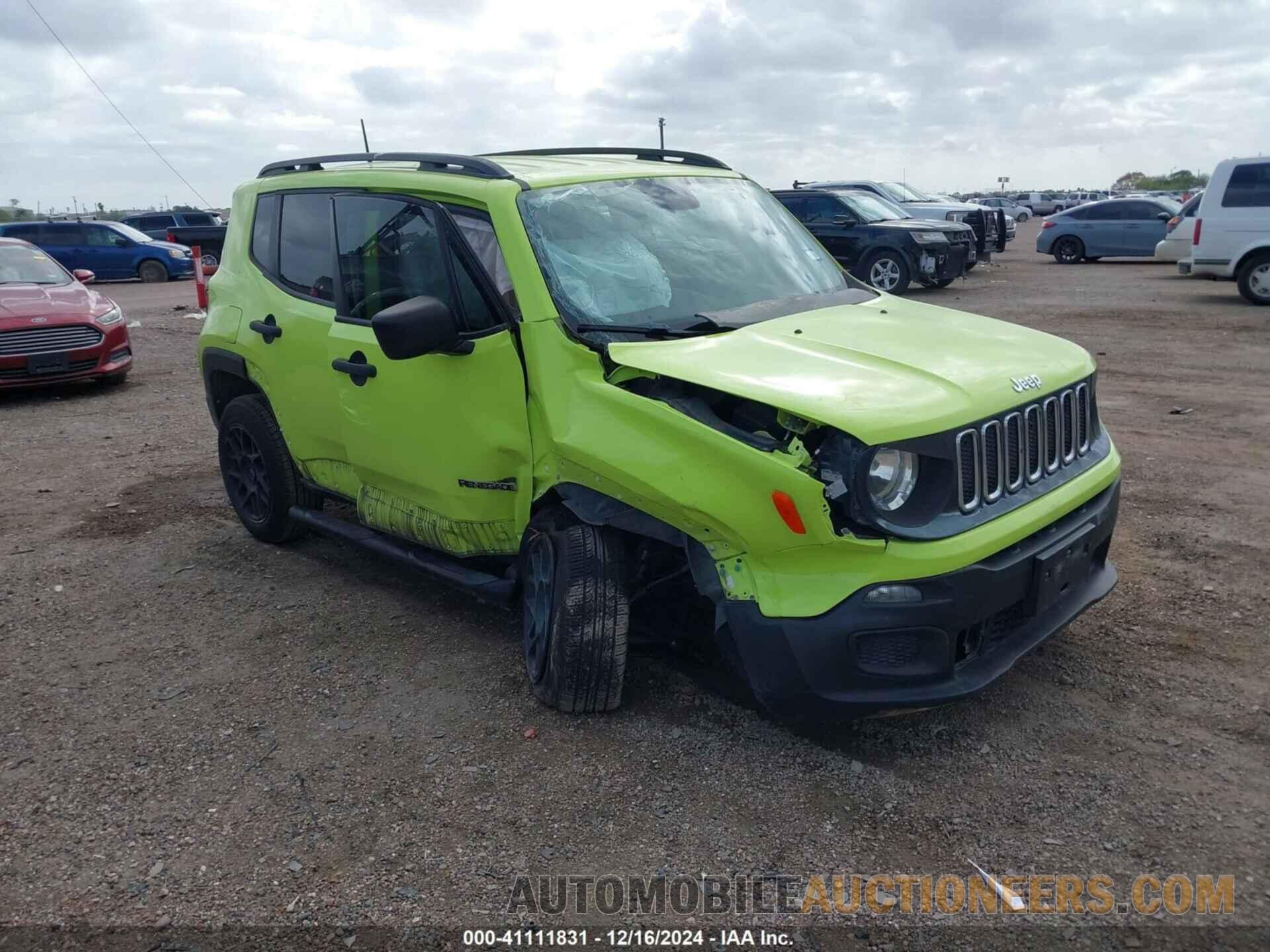 ZACCJBAB8HPG31848 JEEP RENEGADE 2017