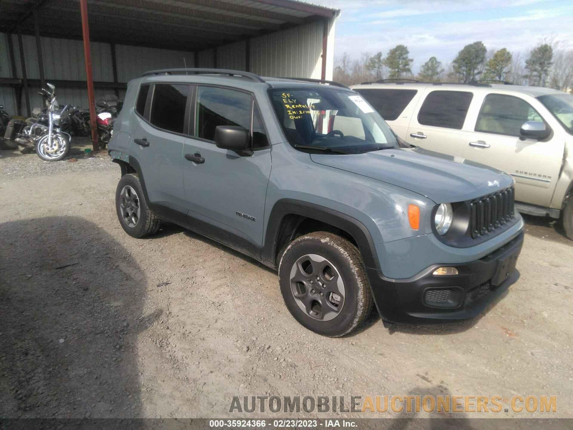 ZACCJBAB8JPH09079 JEEP RENEGADE 2018