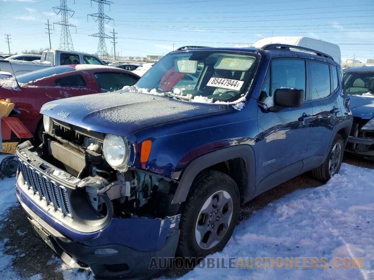 ZACCJBAT3GPE03540 JEEP RENEGADE 2016