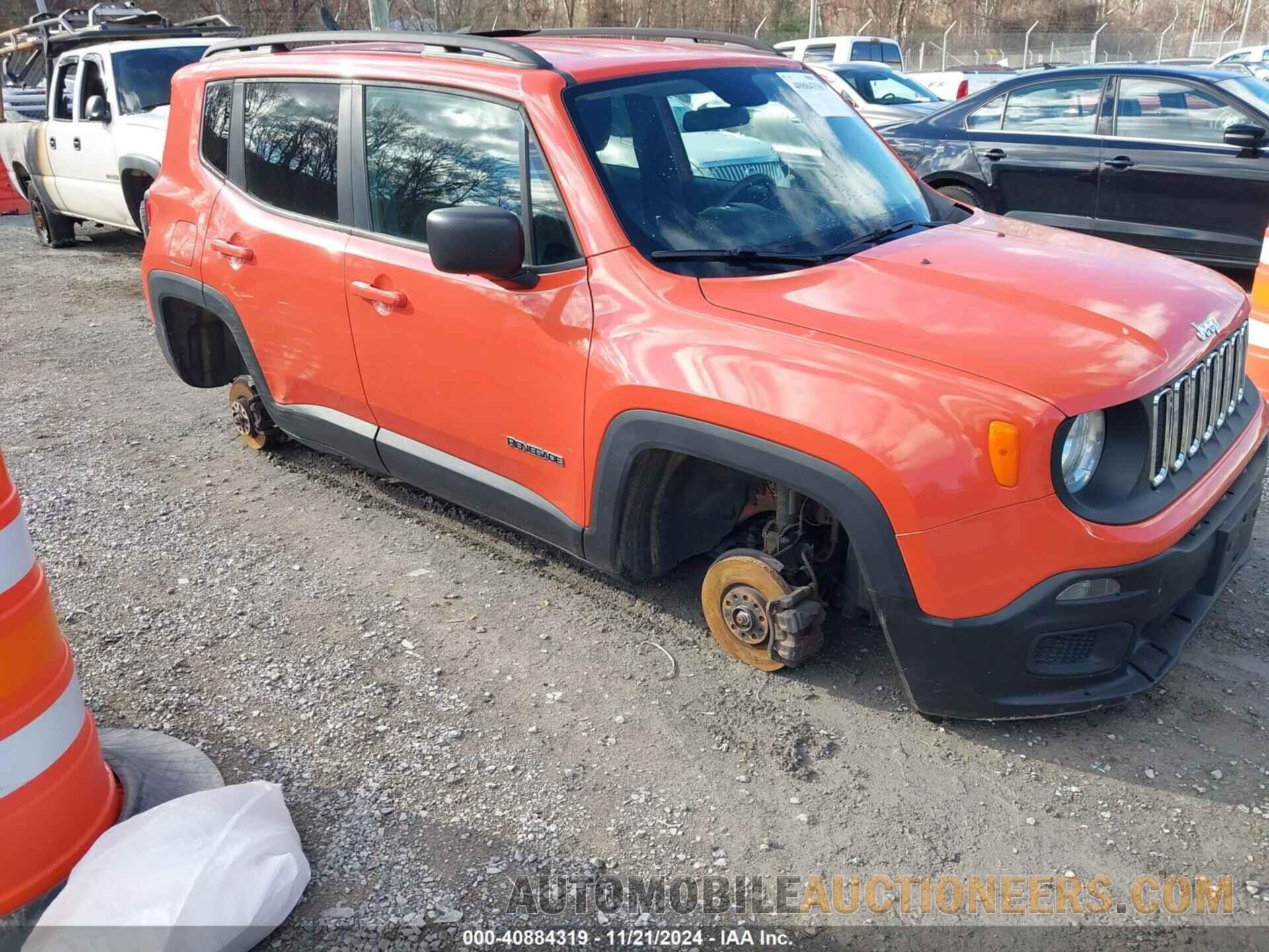 ZACCJBAT4GPE07516 JEEP RENEGADE 2016