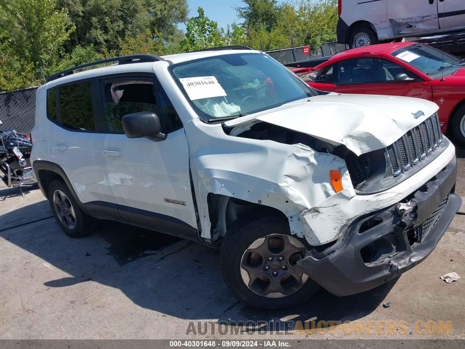 ZACCJBAT8GPD80899 JEEP RENEGADE 2016