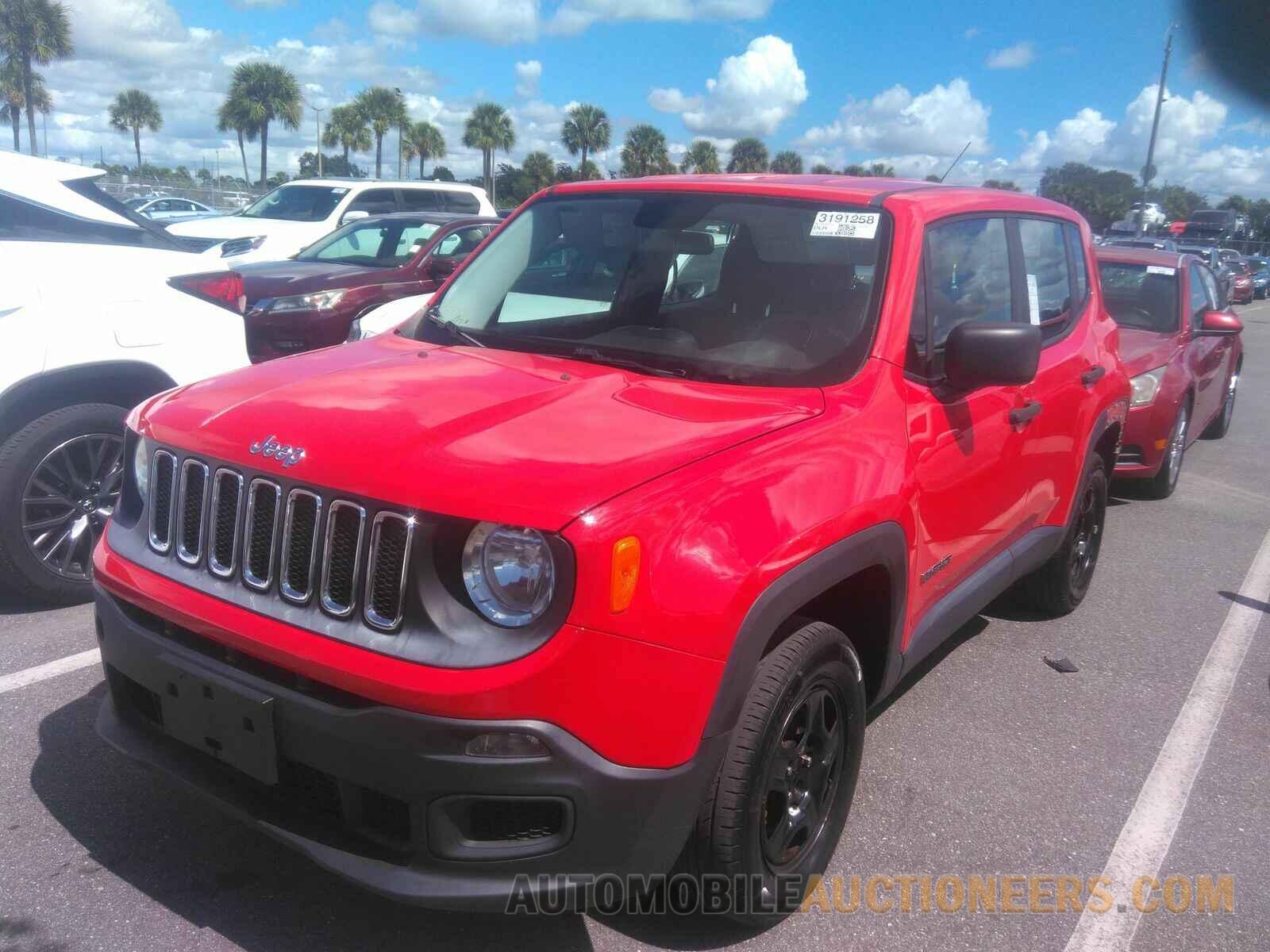 ZACCJBAWXGPD03333 Jeep Renegade 2016