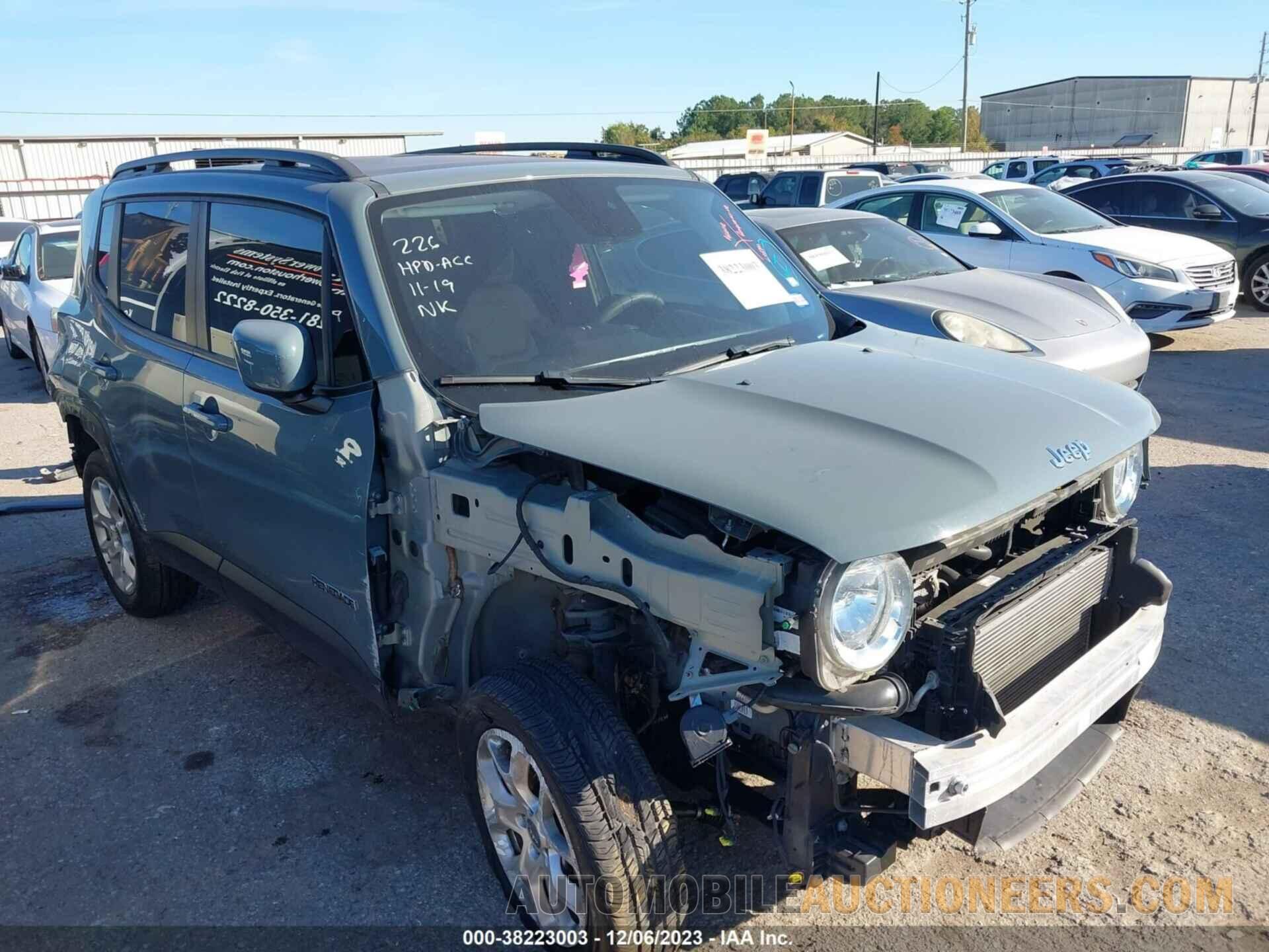 ZACCJBBB0JPH39210 JEEP RENEGADE 2018