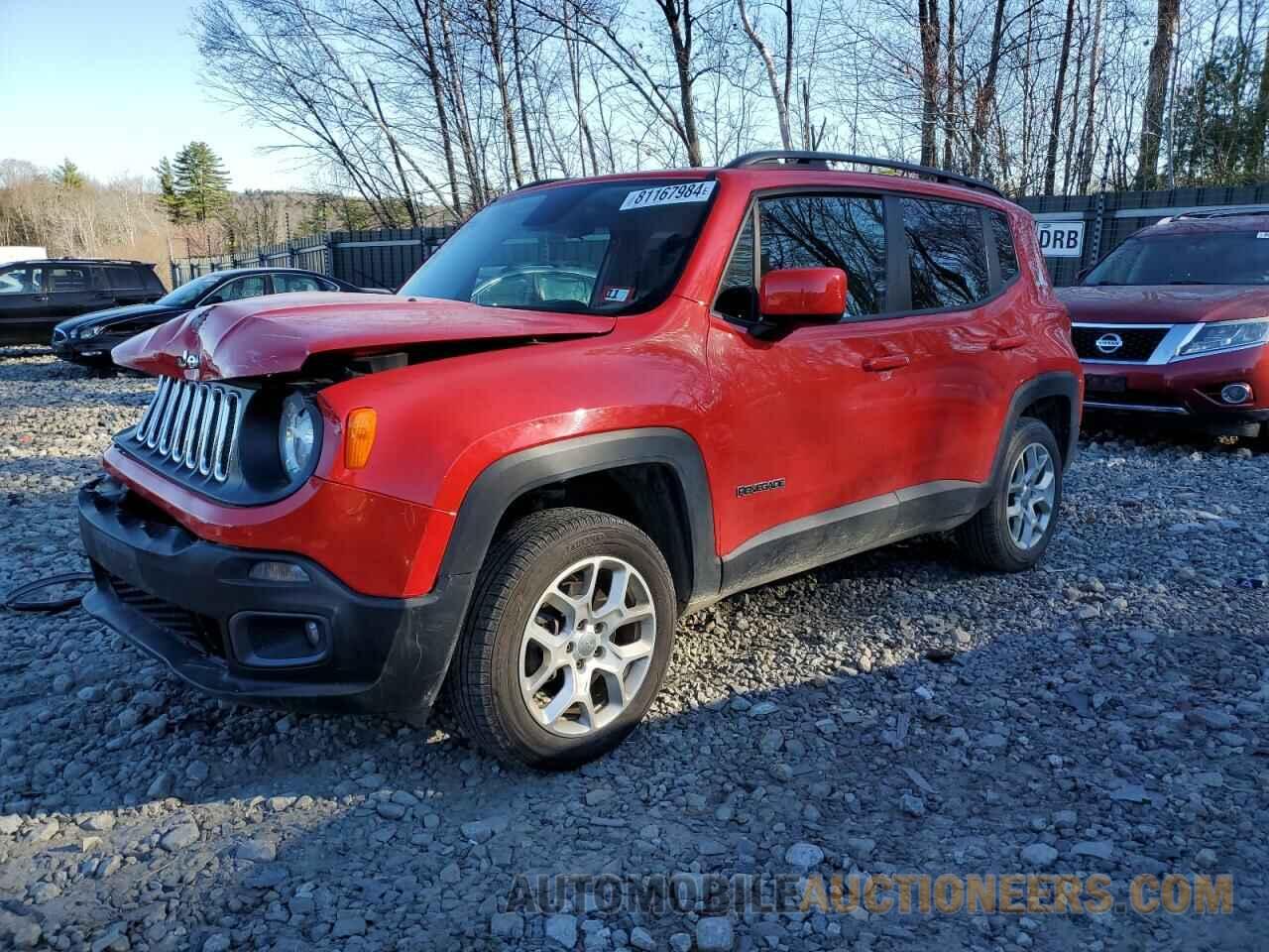 ZACCJBBT0FPB64342 JEEP RENEGADE 2015