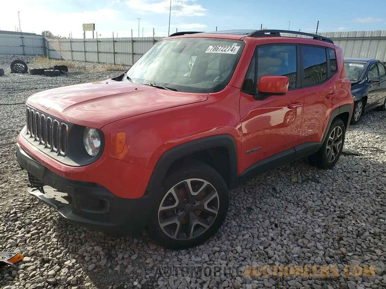 ZACCJBBT0FPB64454 JEEP RENEGADE 2015