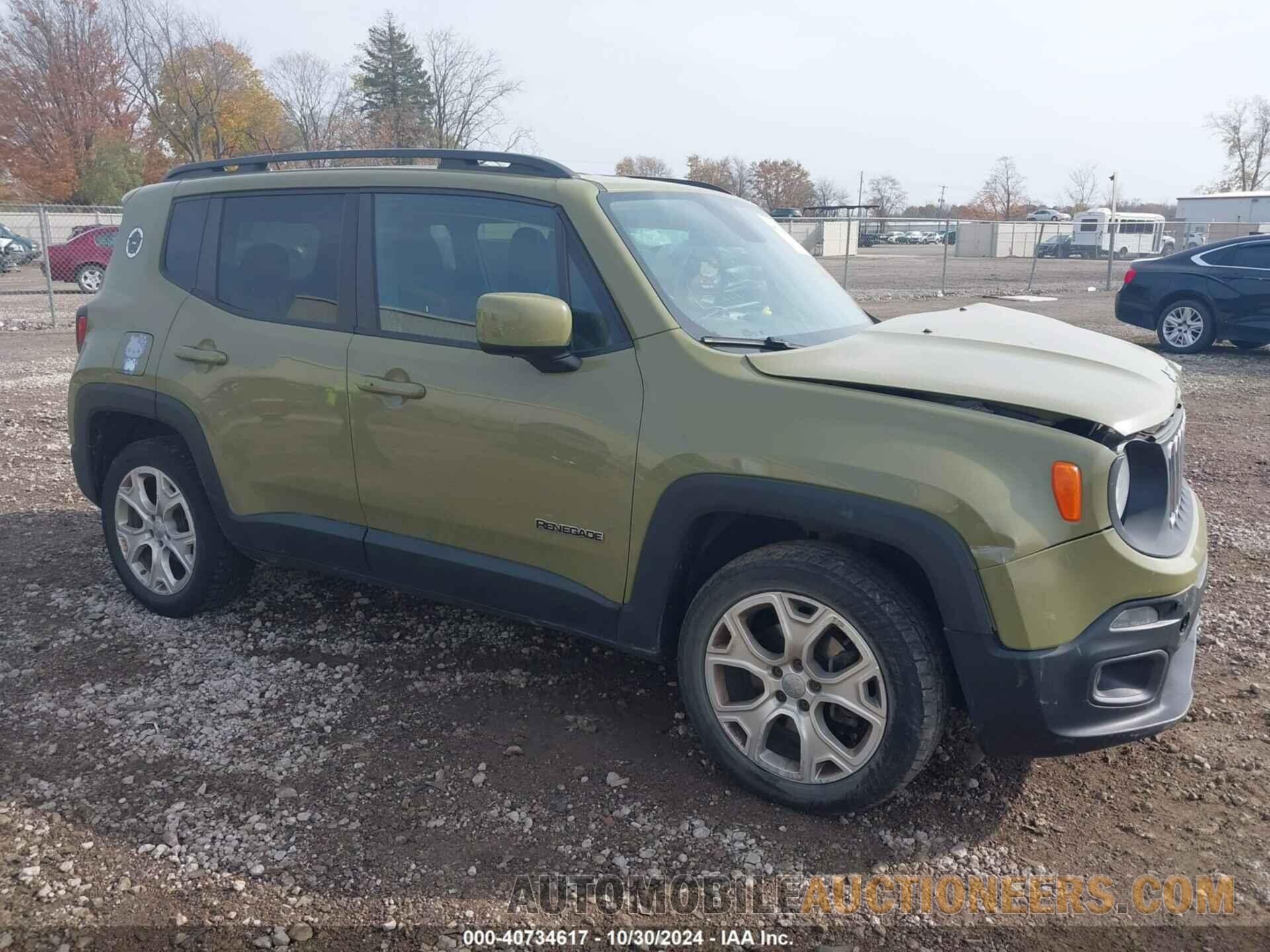 ZACCJBBT0FPB66845 JEEP RENEGADE 2015