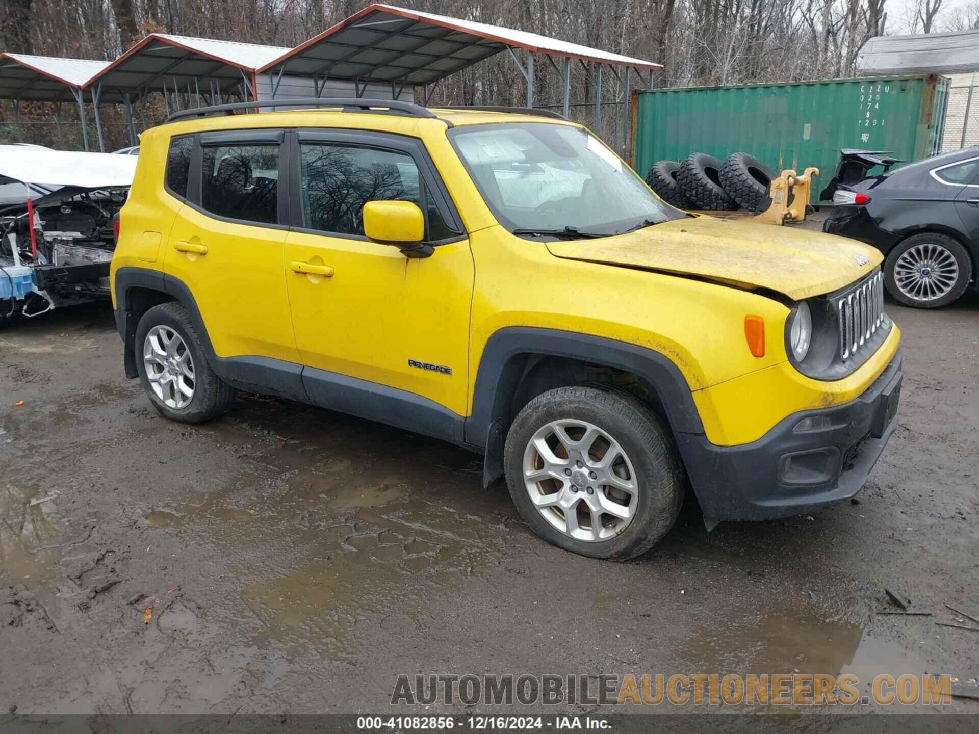 ZACCJBBT0GPD61441 JEEP RENEGADE 2016