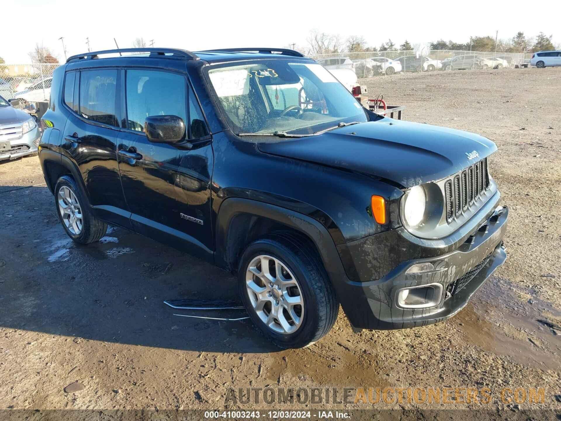 ZACCJBBT0GPD90180 JEEP RENEGADE 2016