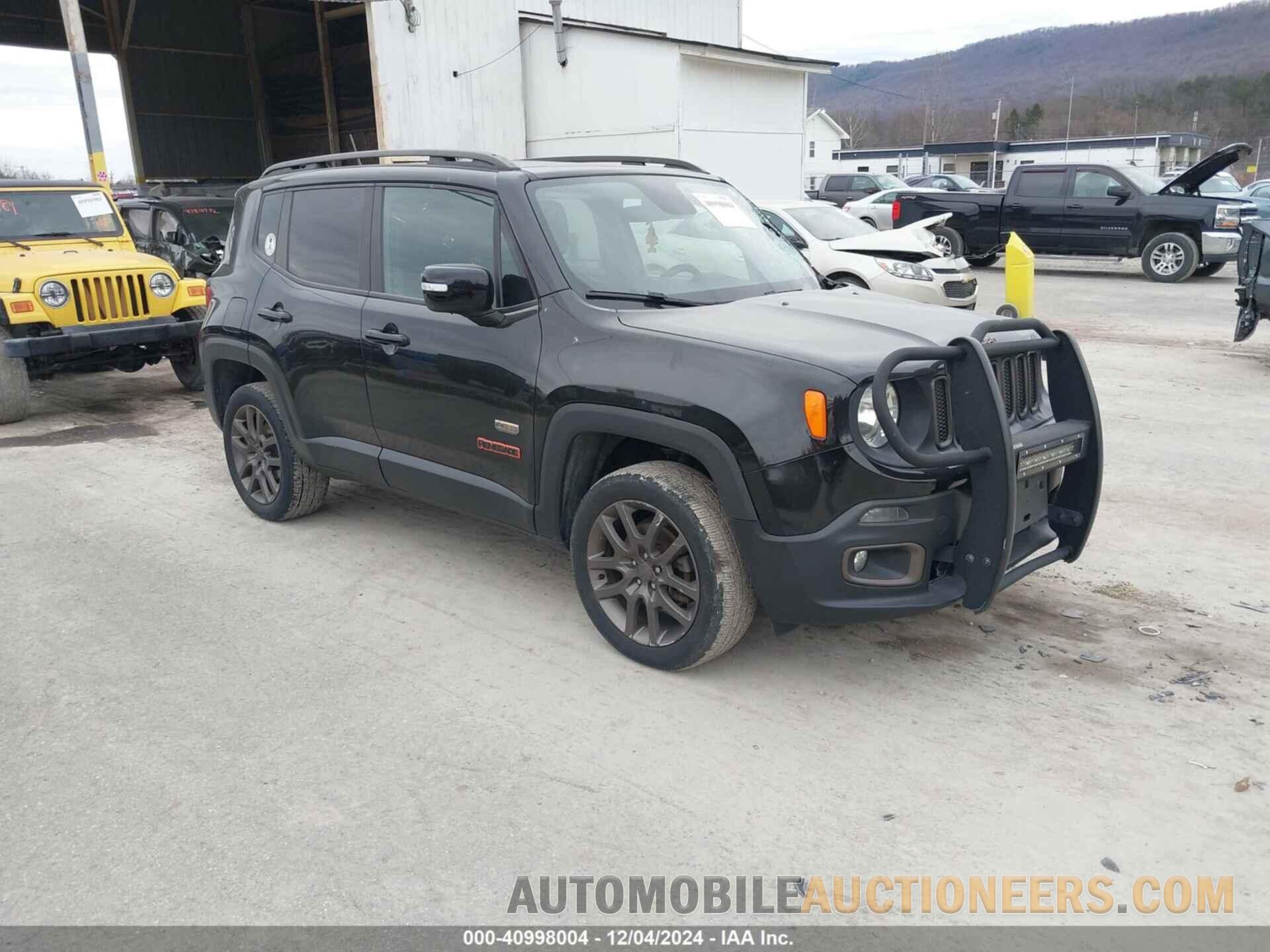 ZACCJBBT1GPD38170 JEEP RENEGADE 2016