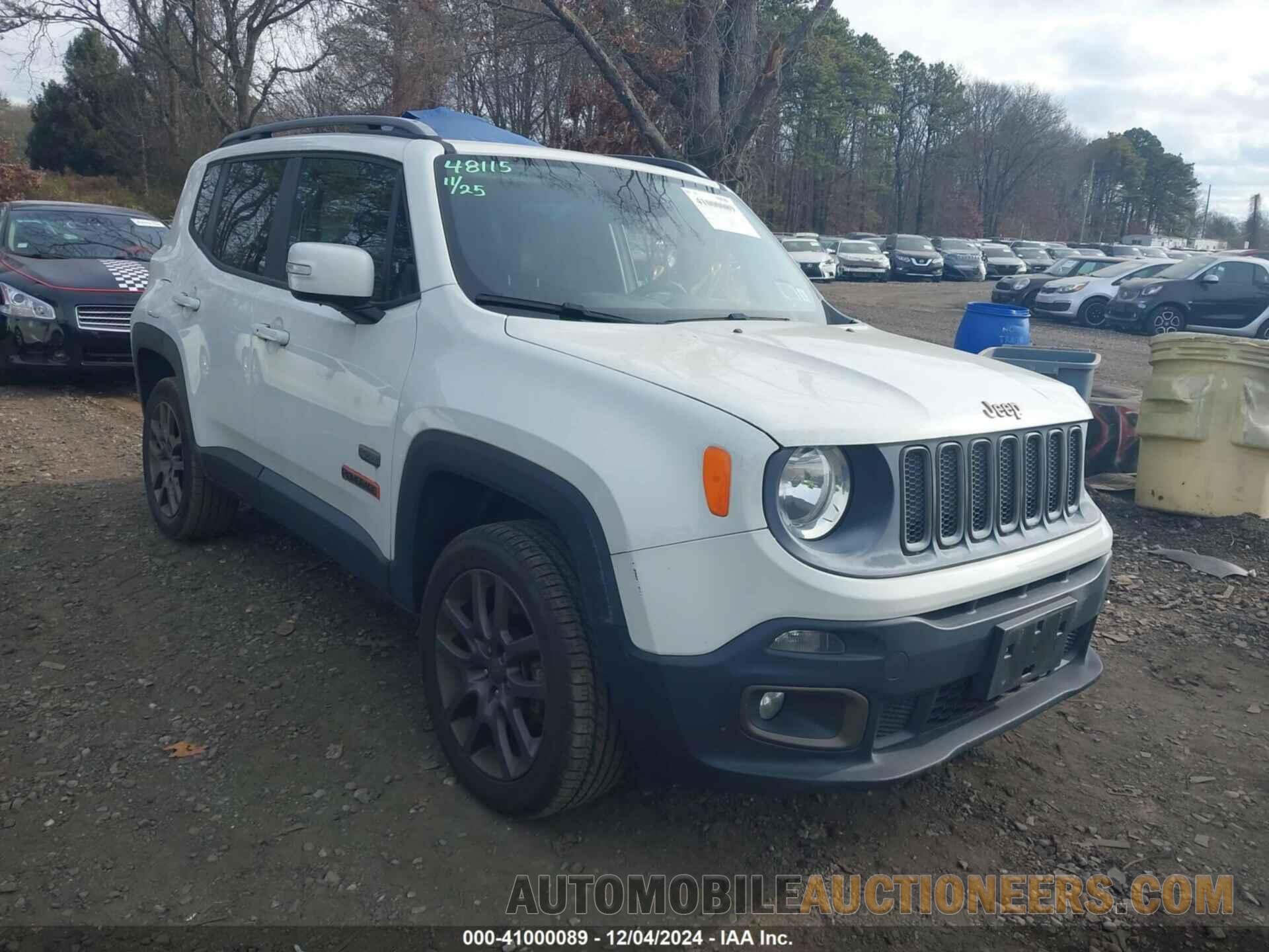 ZACCJBBT2GPD25881 JEEP RENEGADE 2016