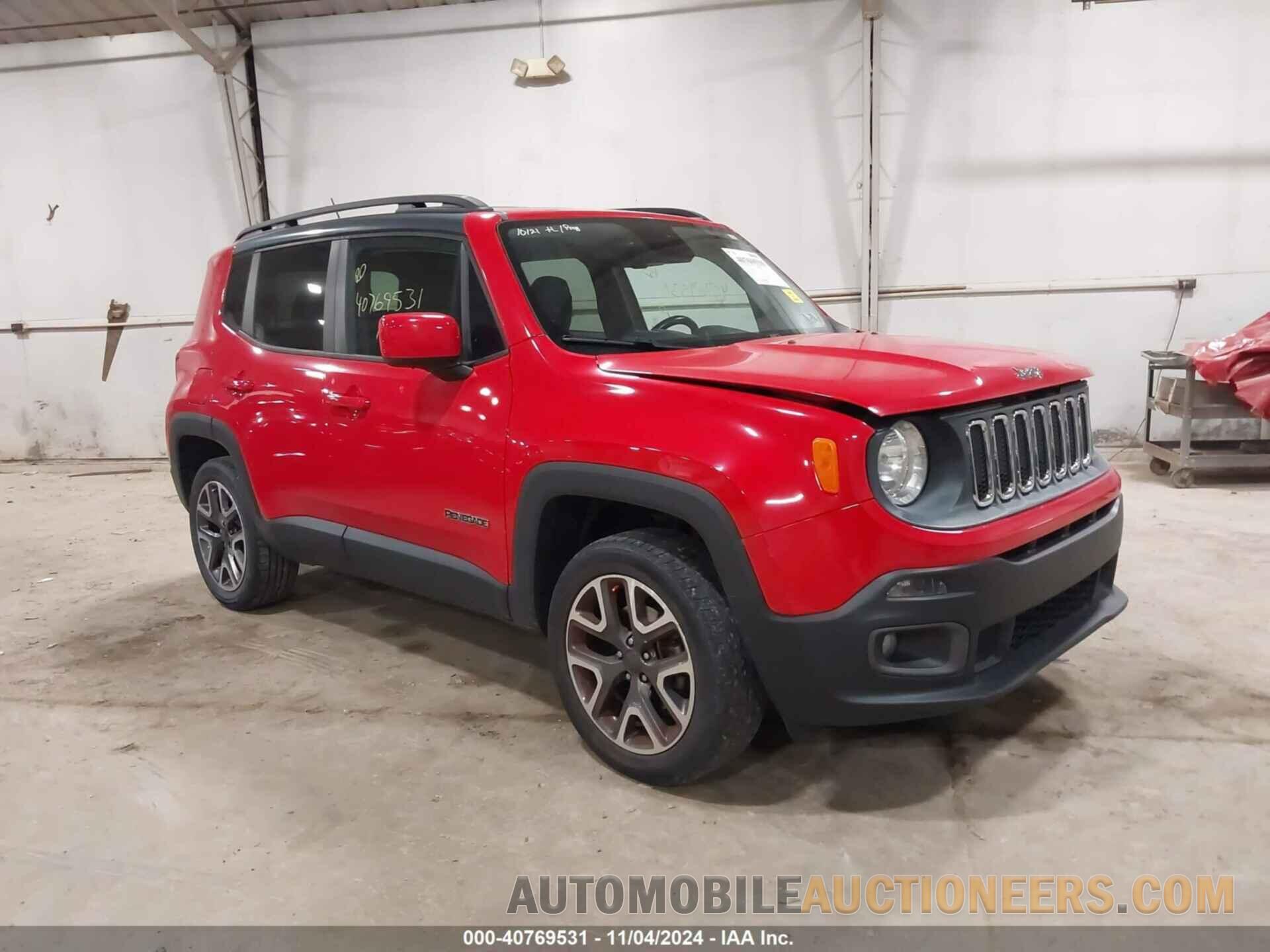 ZACCJBBT2GPD26836 JEEP RENEGADE 2016