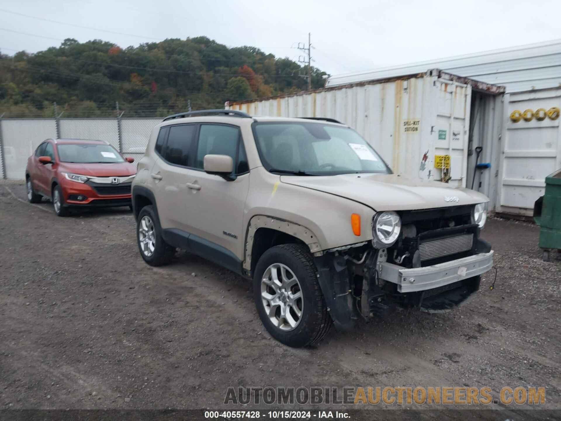 ZACCJBBT2GPE00210 JEEP RENEGADE 2016