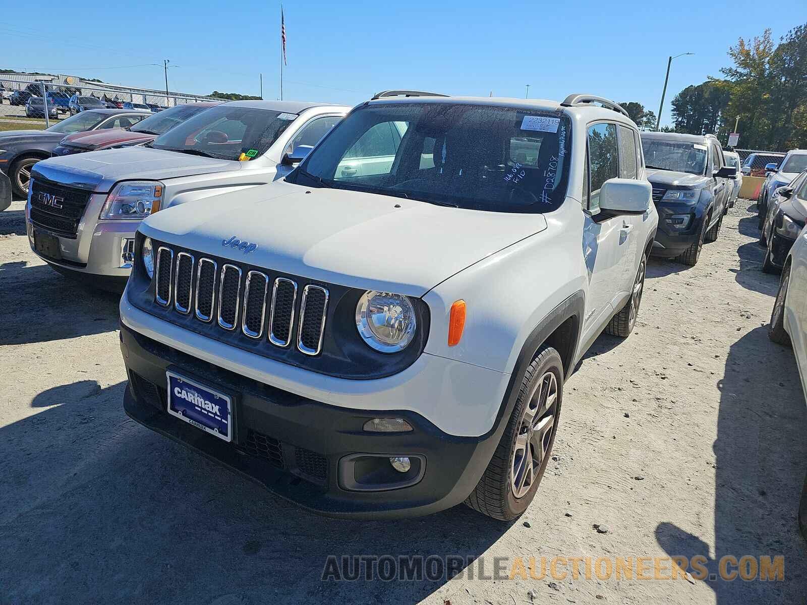 ZACCJBBT3GPD28708 Jeep Renegade 2016