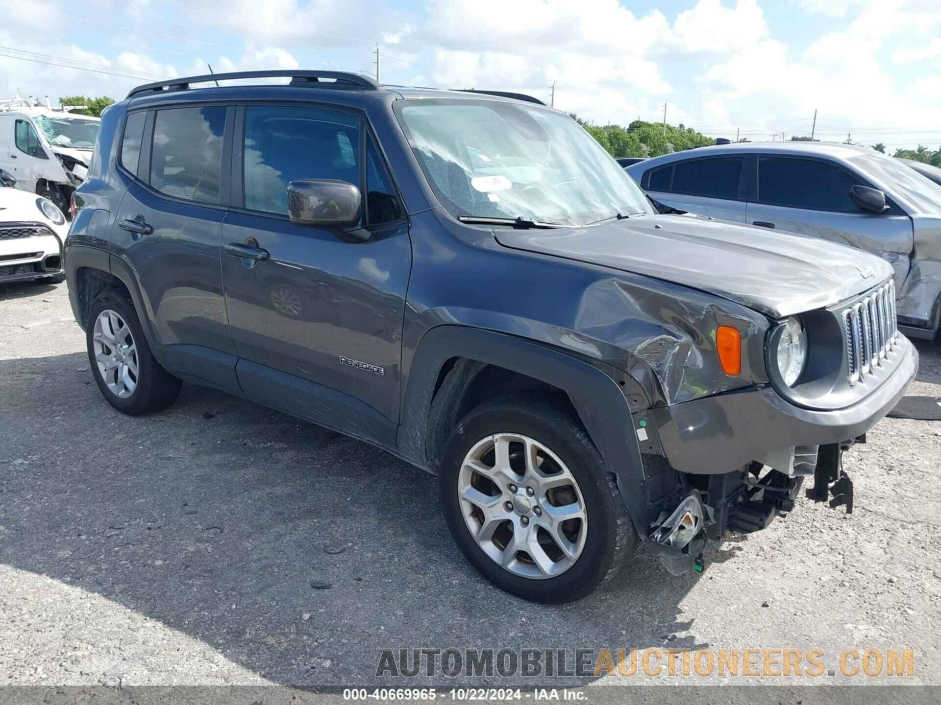 ZACCJBBT4GPE35945 JEEP RENEGADE 2016