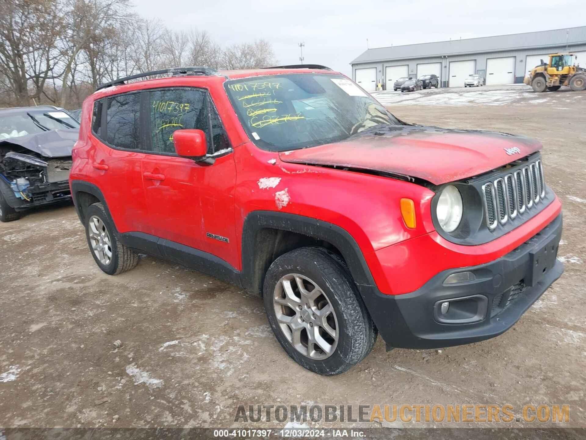 ZACCJBBT7GPC92702 JEEP RENEGADE 2016