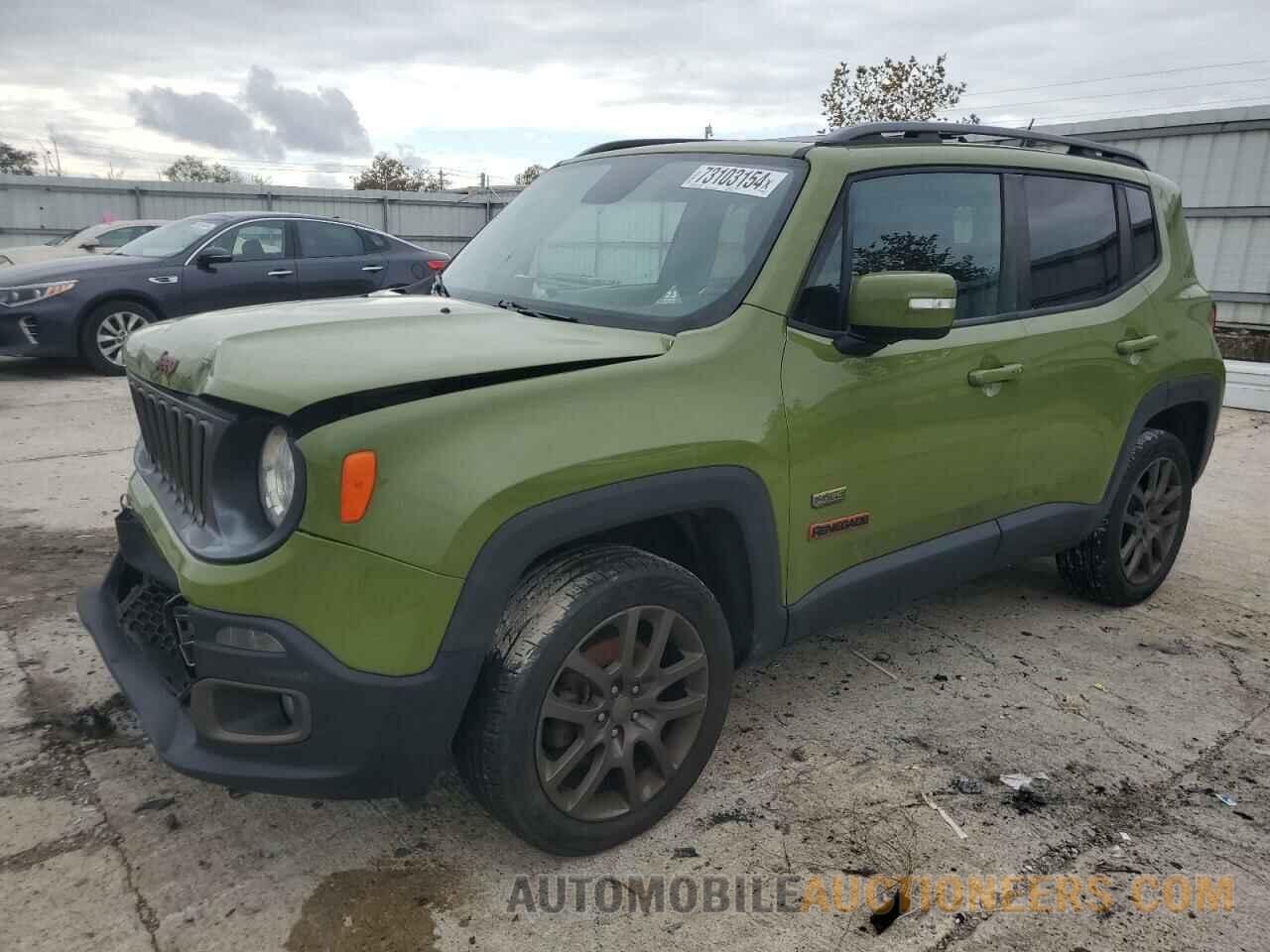 ZACCJBBT7GPD87261 JEEP RENEGADE 2016