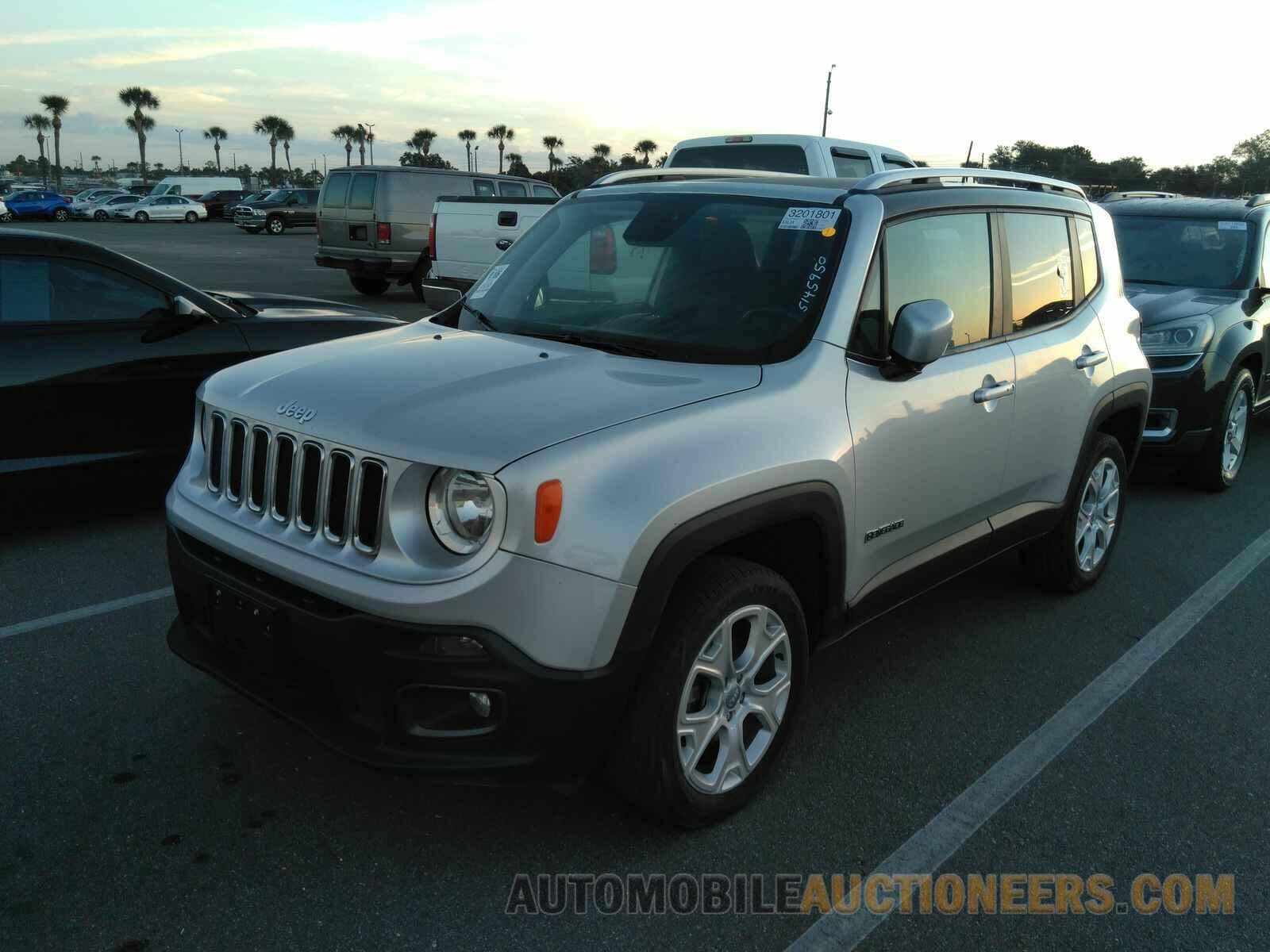 ZACCJBDB8JPH99877 Jeep Renegade 2018