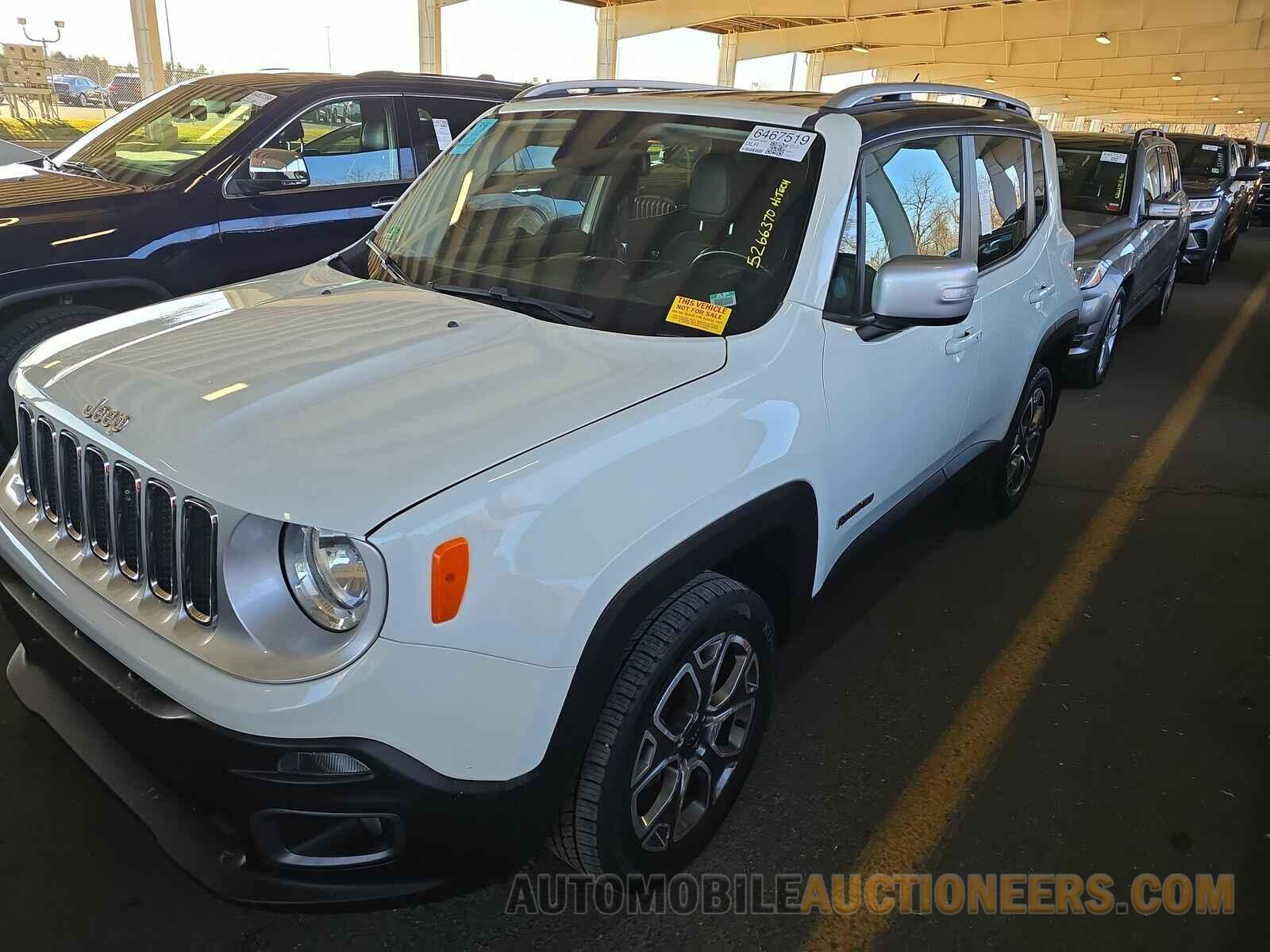 ZACCJBDT1GPD32463 Jeep Renegade 2016