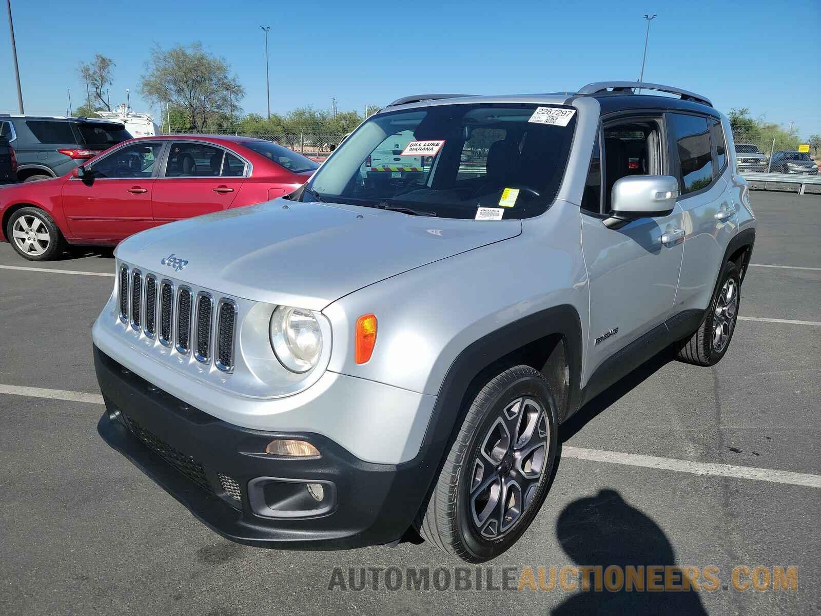 ZACCJBDT3GPC75697 Jeep Renegade 2016