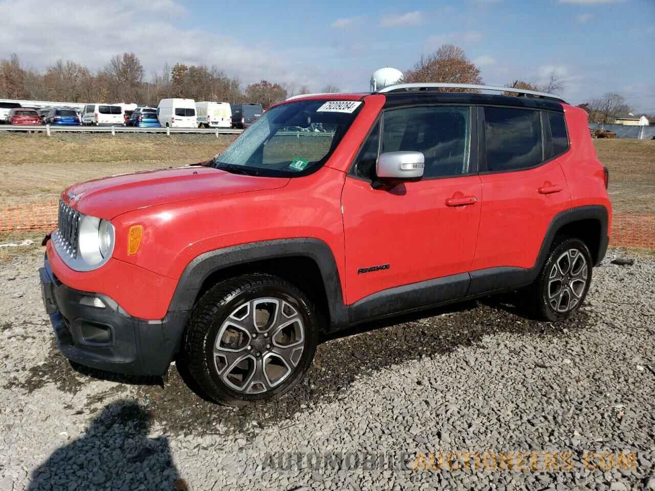 ZACCJBDT5GPC74082 JEEP RENEGADE 2016