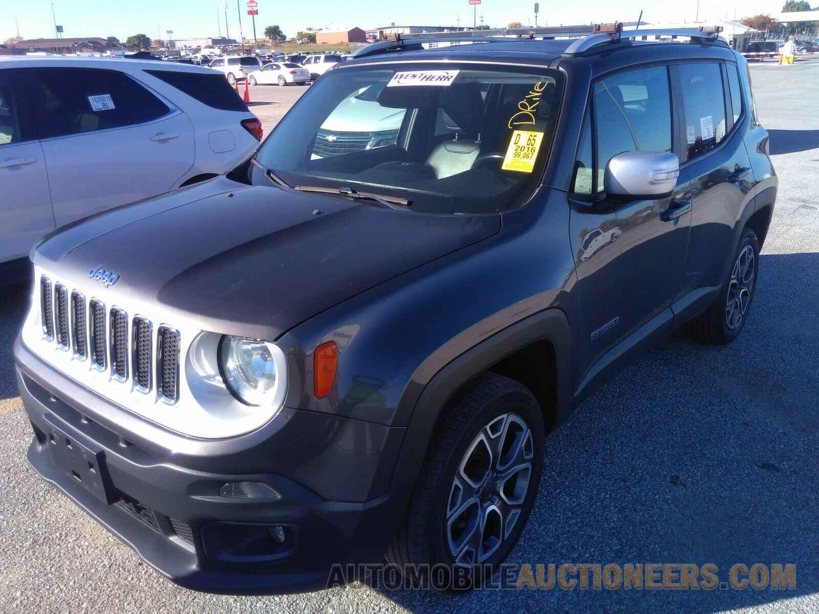 ZACCJBDT7GPD31821 Jeep Renegade 2016