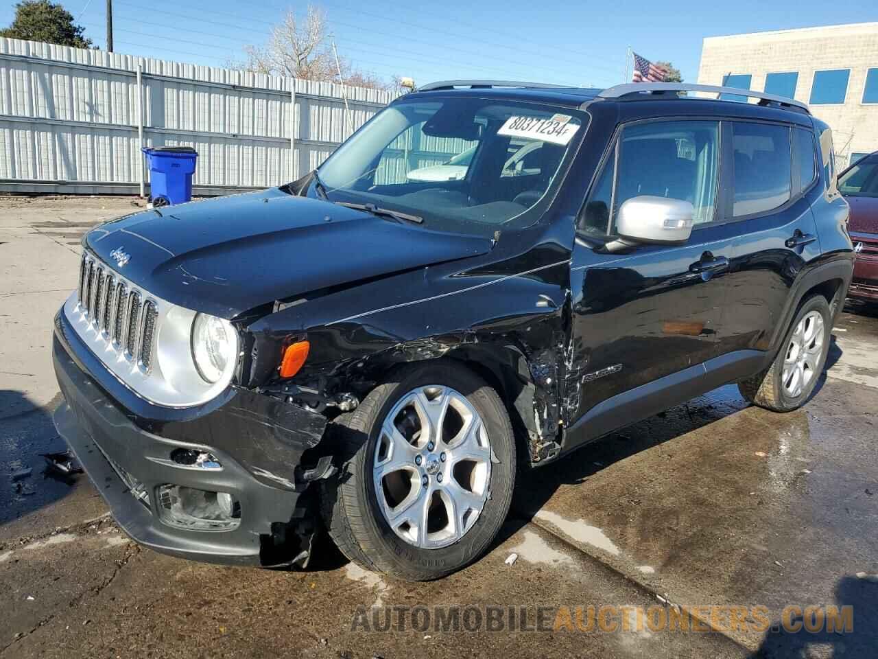 ZACCJBDT7GPD48649 JEEP RENEGADE 2016