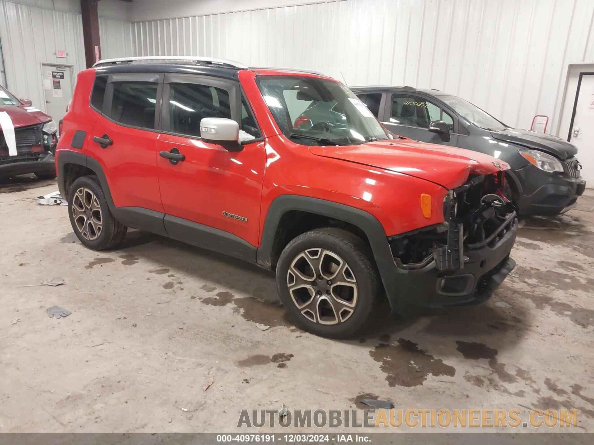 ZACCJBDT8GPD32265 JEEP RENEGADE 2016